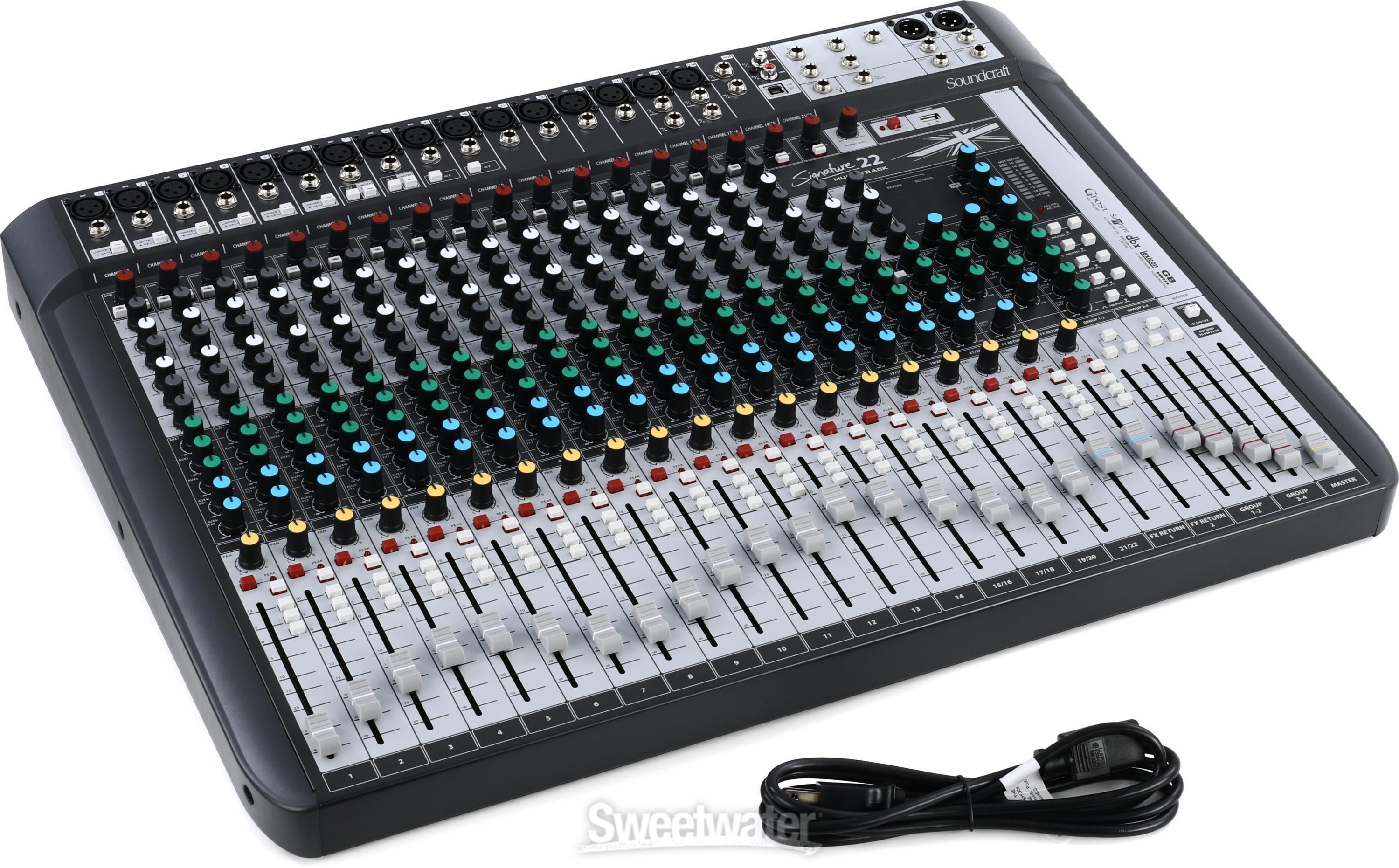 Soundcraft Signature 22 MTK Mixer and Audio Interface with