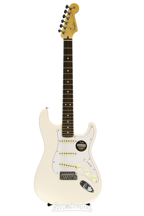 Fender American Standard Stratocaster with Emerson Mod - Olympic White,  Rosewood