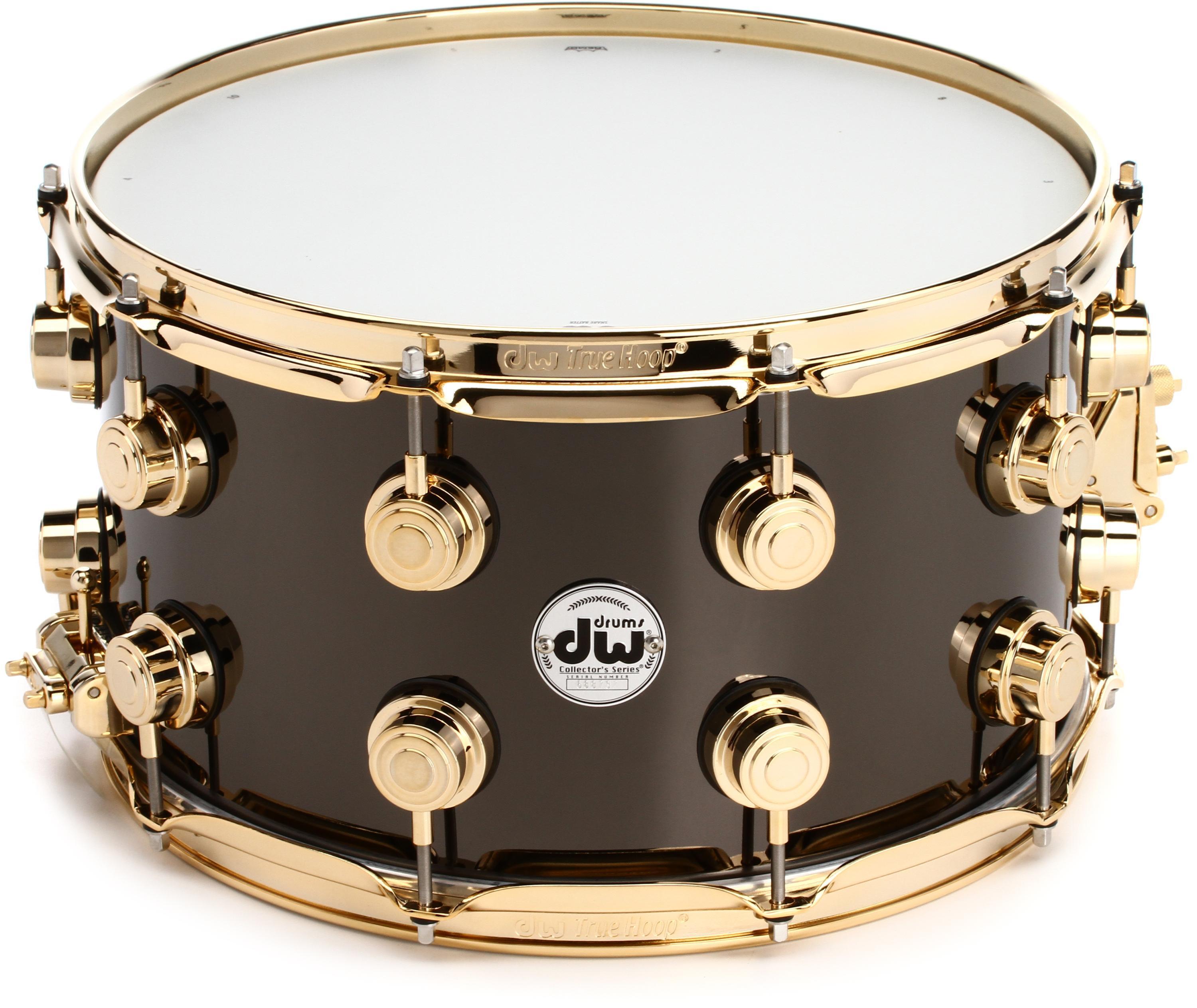 DW Collector's Series Metal Snare Drum - 8 x 14 inch - Black Nickel