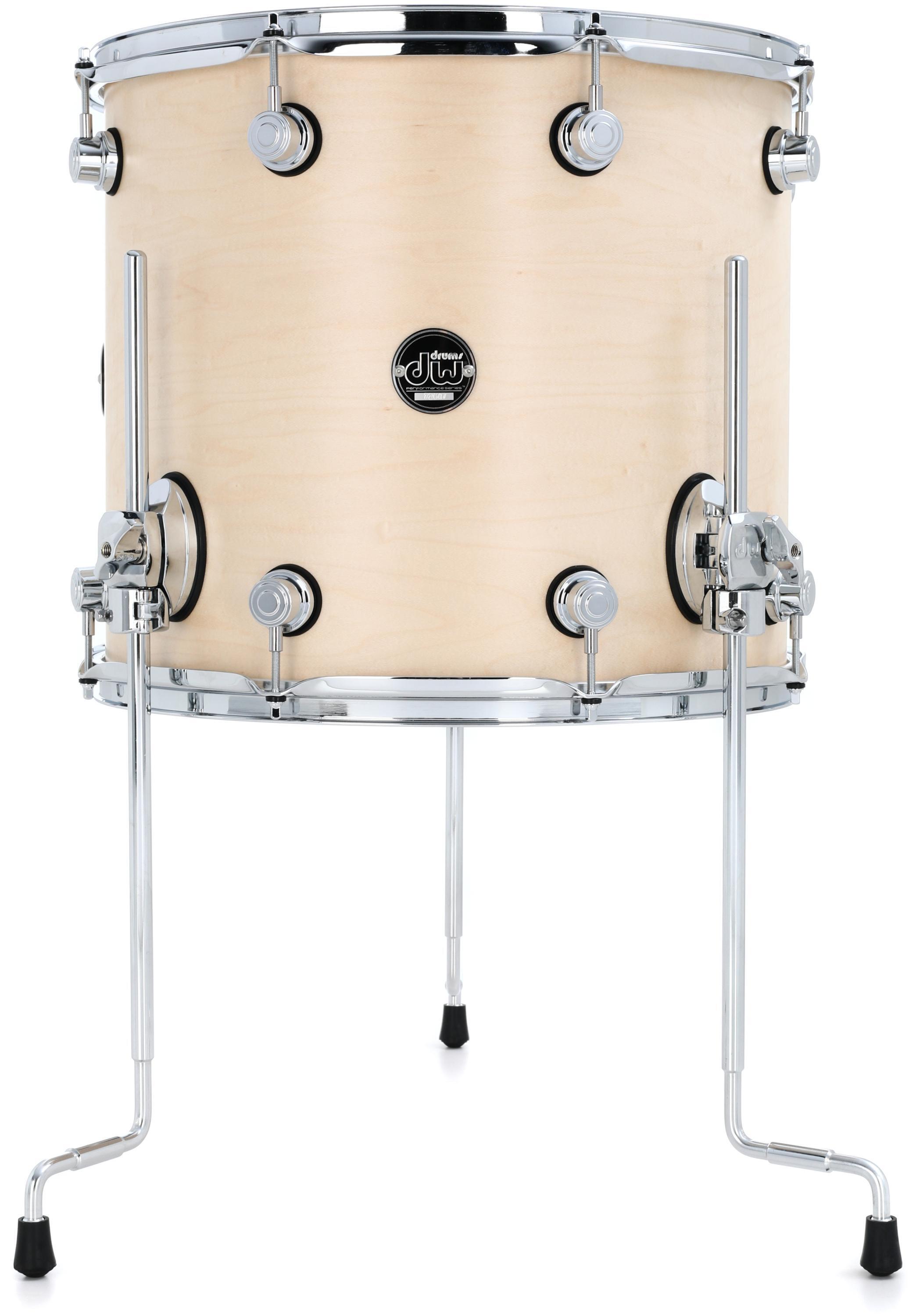 トム　No2 DW Performance Series Floor Tom - 16 x 16 inch - Ebony Stain