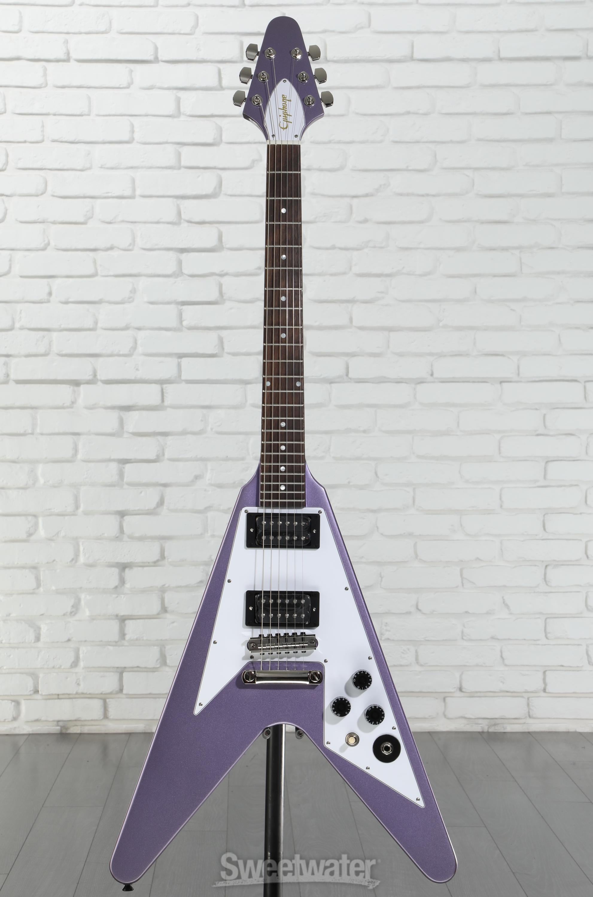 Epiphone Kirk Hammett 1979 Flying V Electric Guitar - Purple