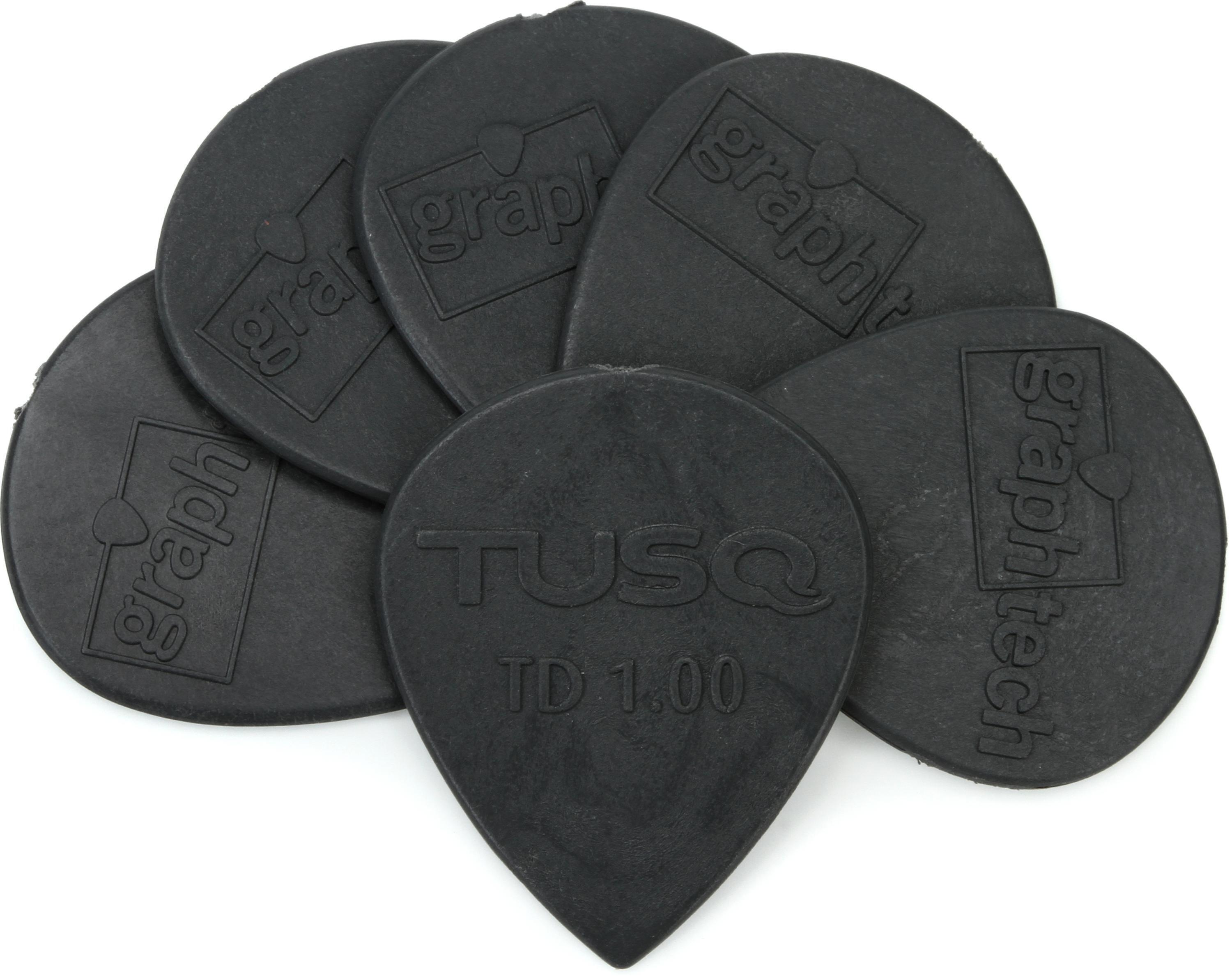 Graph Tech PQP-0501-G6 TUSQ Tear Drop 1.0mm Picks - Deep (6-pack)