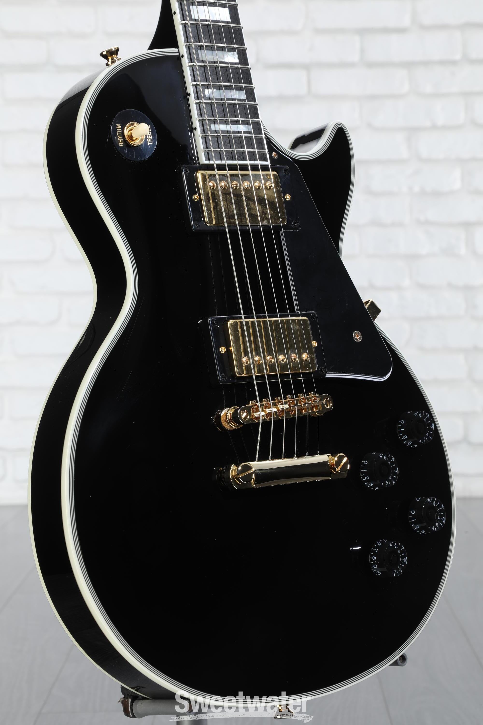 Gibson Epiphone Les Paul Custom deals Ebony Black Beauty E-Gitarre