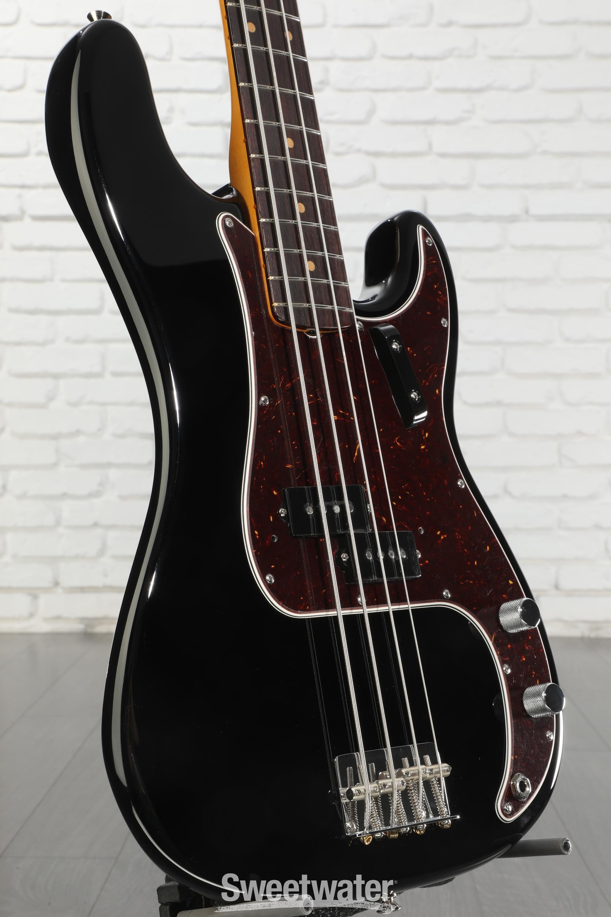 Fender American Vintage II 1960 Precision Bass - Black | Sweetwater
