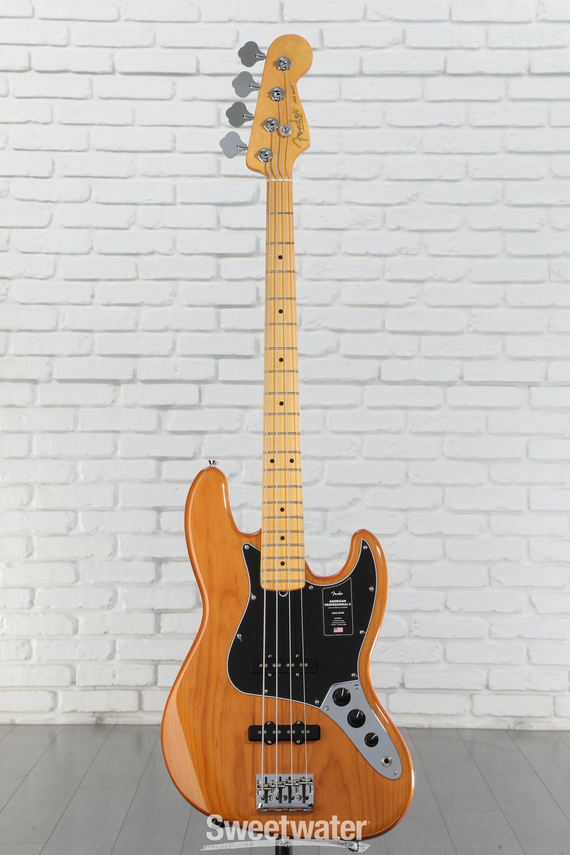 Fender American Professional II Jazz Bass Guitar - Natural