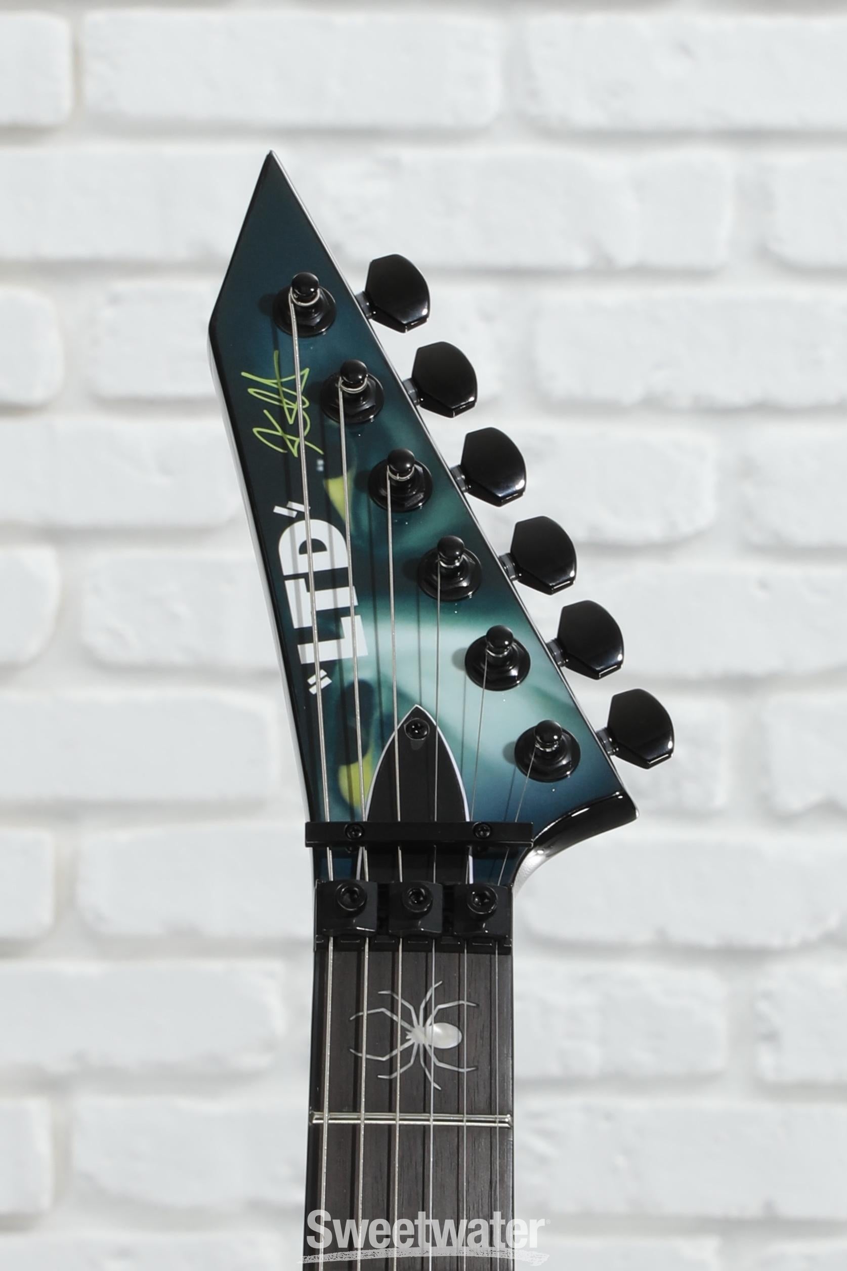ESP LTD Kirk Hammett Signature KH-WZ White Zombie Electric