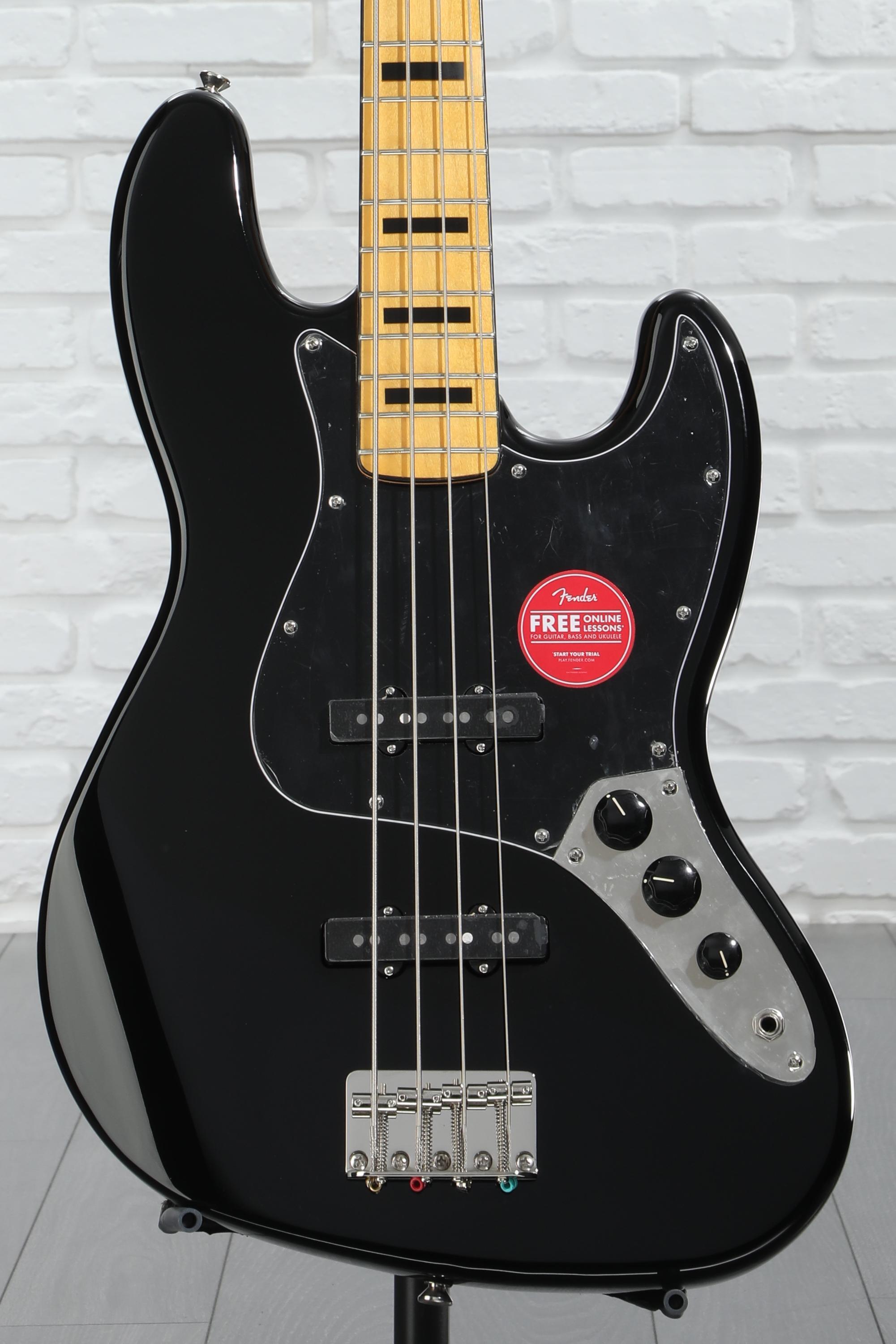 【最終価格】Squier Classic Vibe ’70s Jazz Bass Squier Classic Vibe '70s Jazz Bass - Black | Sweetwater