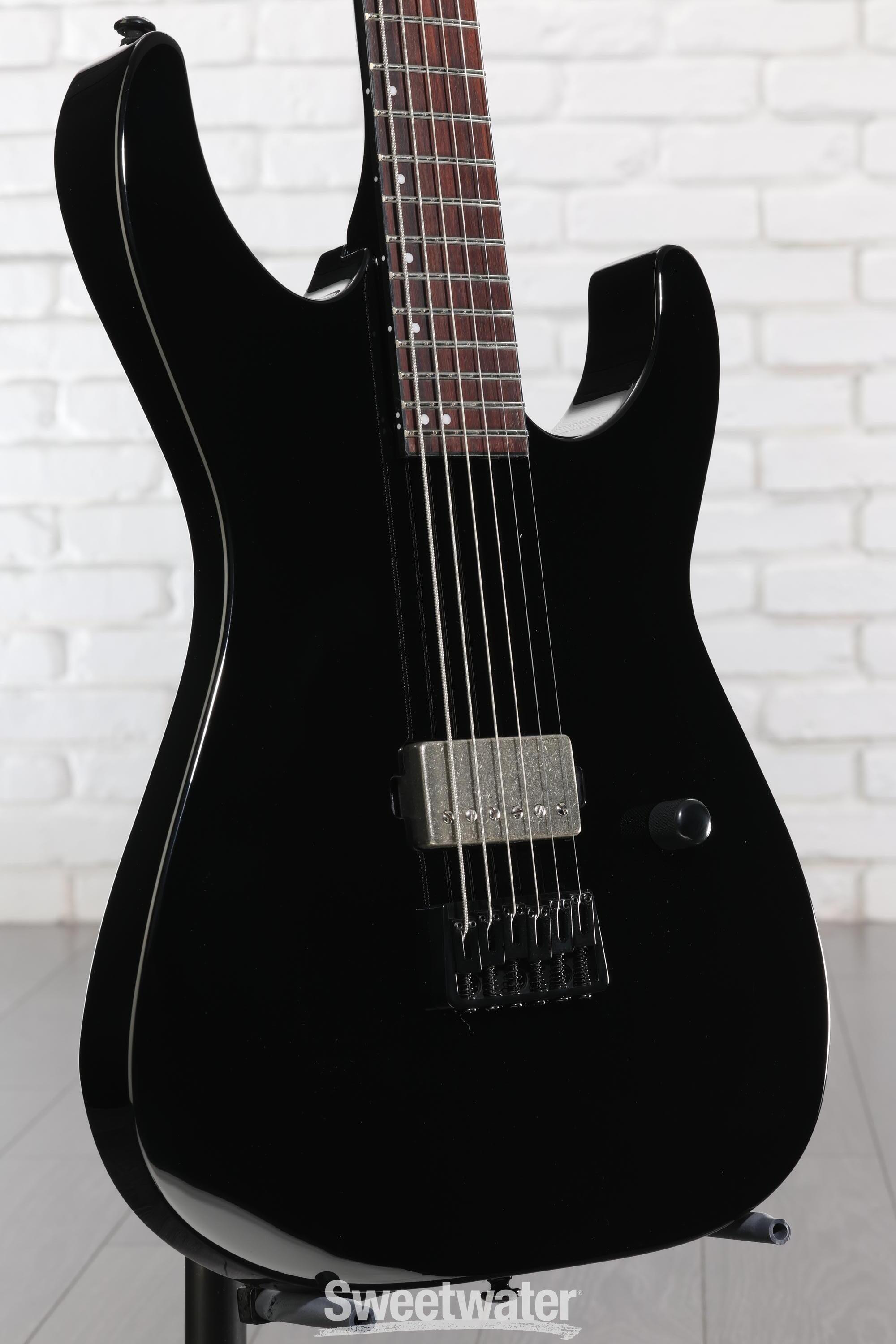 Photo of ESP LTD M-201B Baritone Electric Guitar - Black