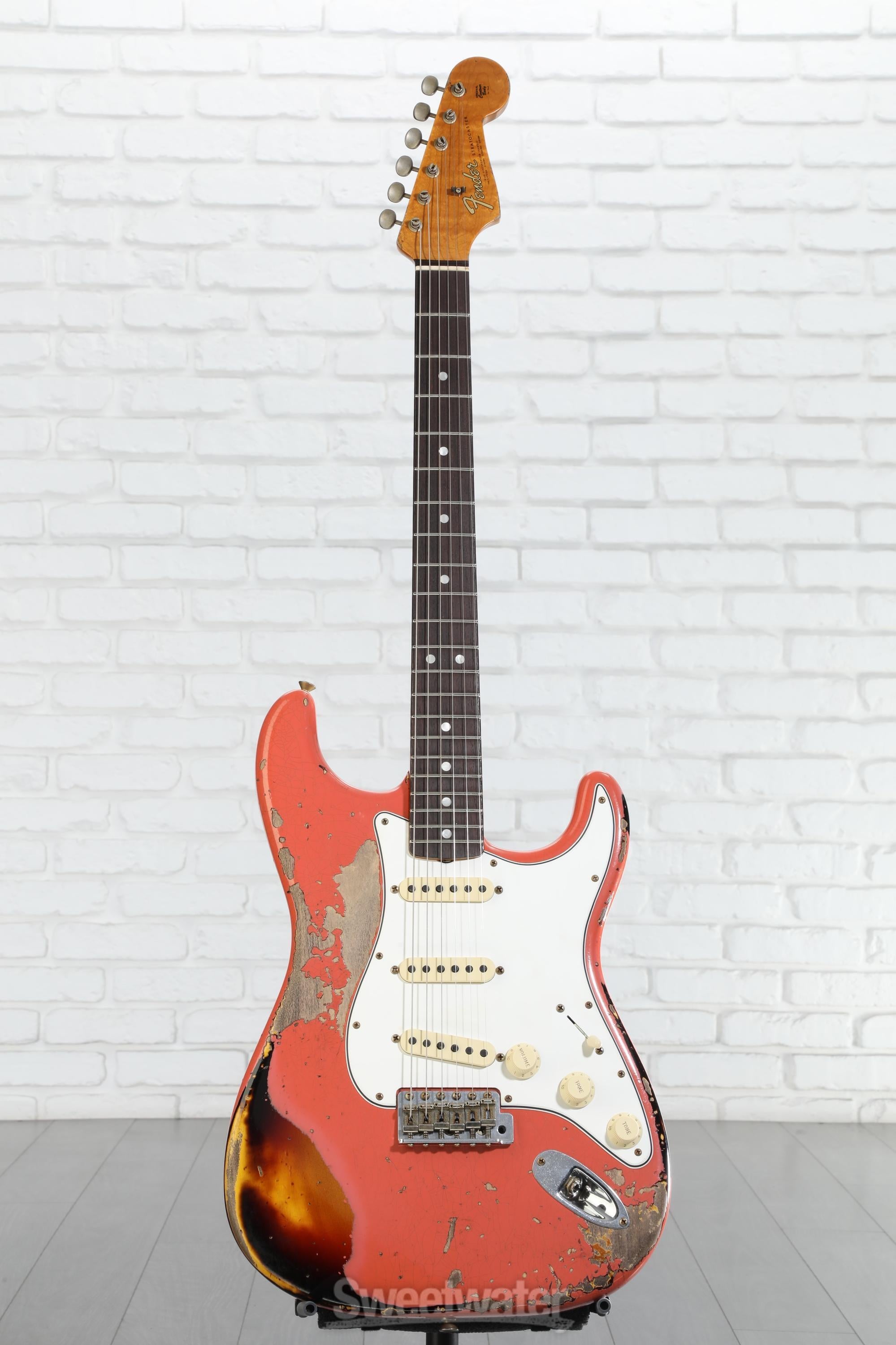 fender custom shop 1965 ストラト Fender Custom Shop 1965 Stratocaster Electric Guitar - Super Faded