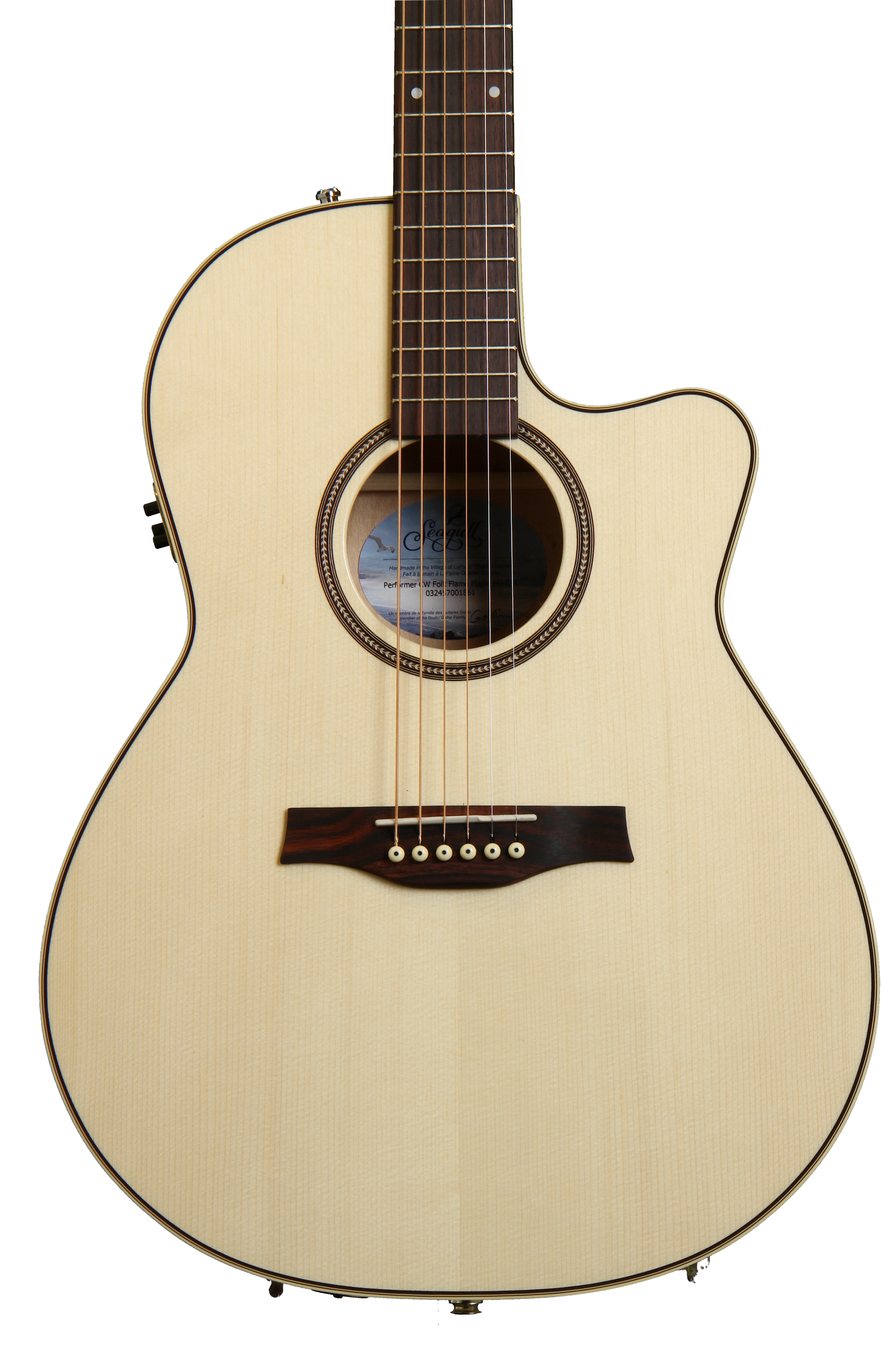 Seagull Guitars Performer Cutaway Folk Q1 - Natural | Sweetwater
