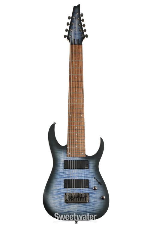 Ibanez Iron Label RGIR9FME - Faded Denim Burst Flat | Sweetwater