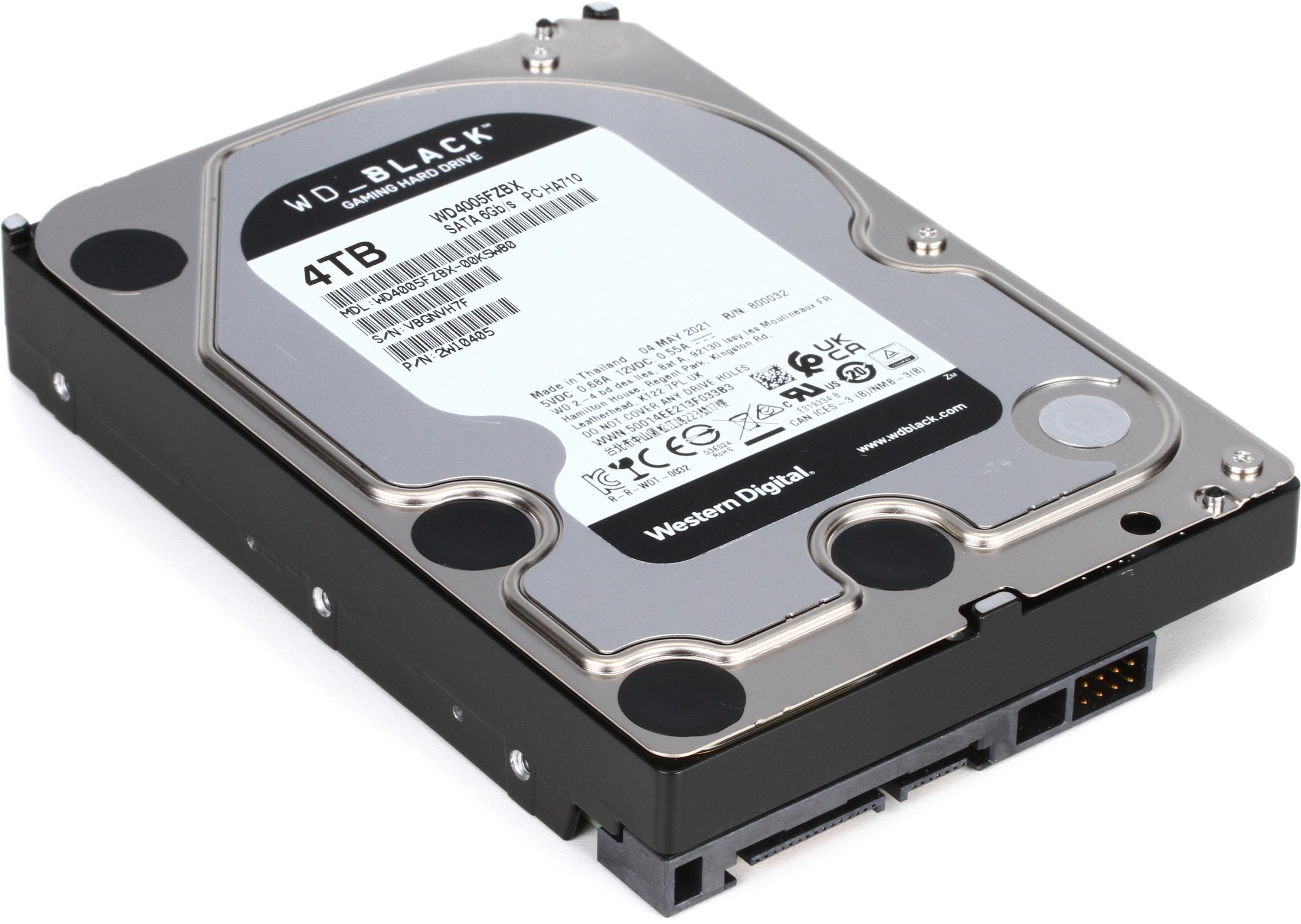WD Black 4TB 3.5-inch Performance Hard Drive | Sweetwater