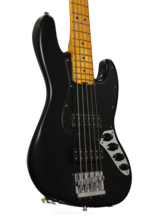 Fender Modern Player Jazz Bass V - Satin Black | Sweetwater