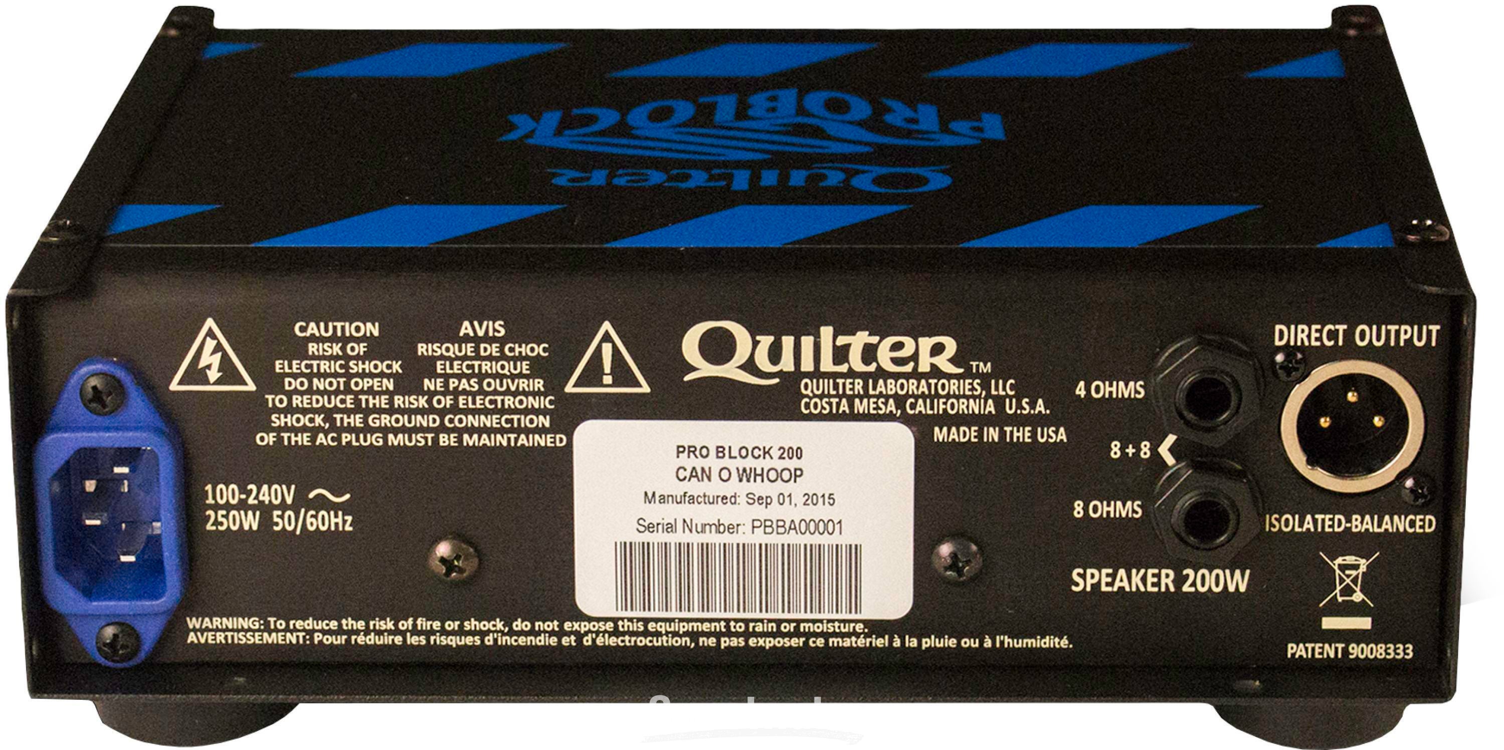 Quilter Labs Pro Block 200 200-watt Head