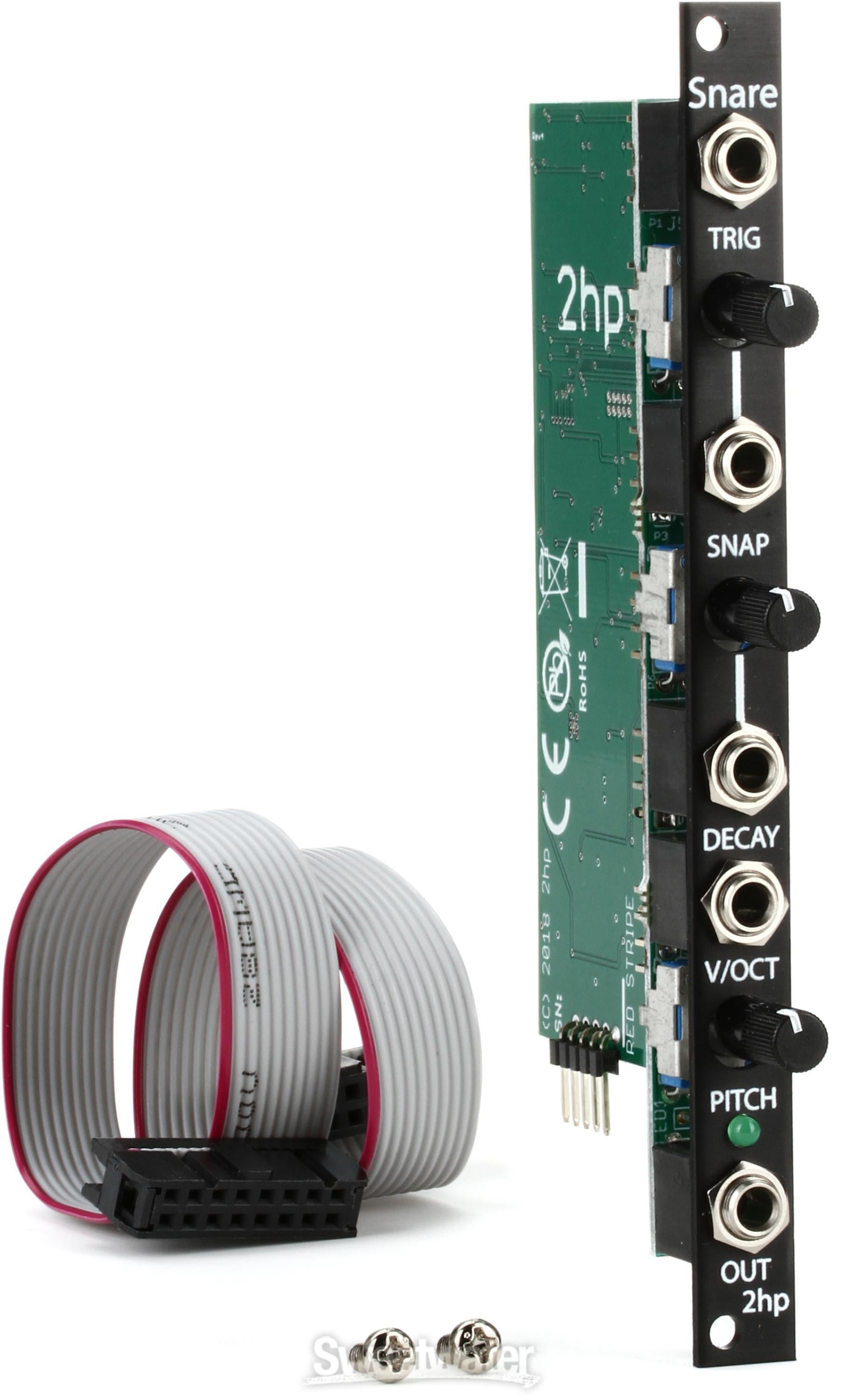 2HP Snare Eurorack Snare Drum Module - Black | Sweetwater
