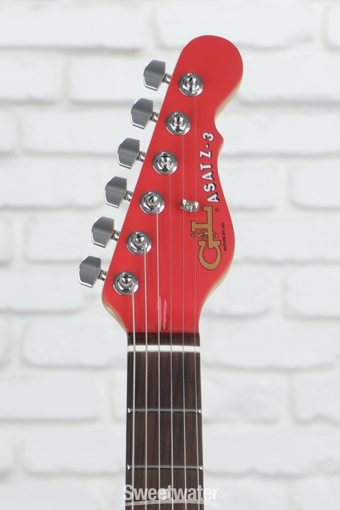 G&L Fullerton Deluxe ASAT Z3 Electric Guitar - Fiesta Red