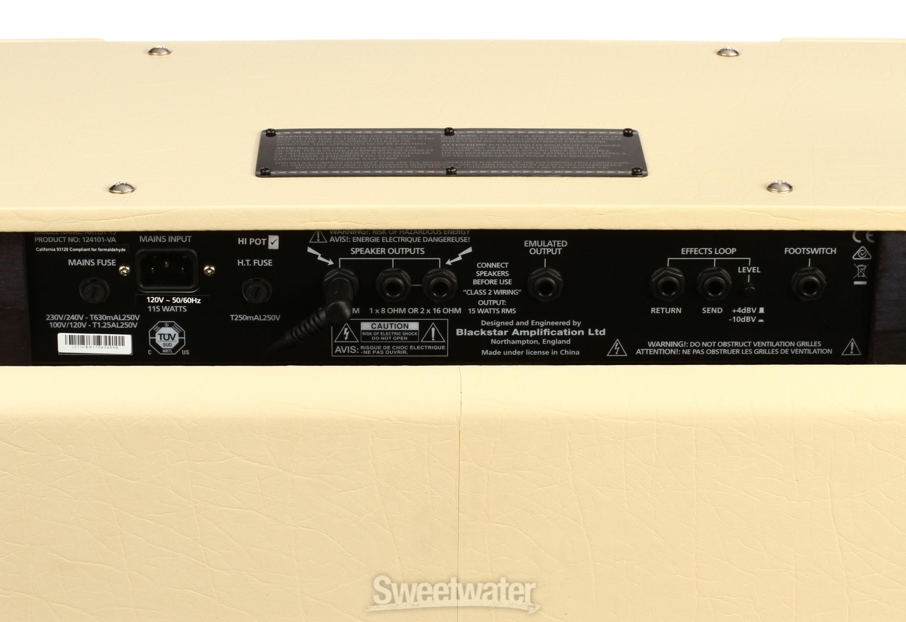 Blackstar Artist 15 1x12 inch 15-watt Tube Combo Amp - Blonde