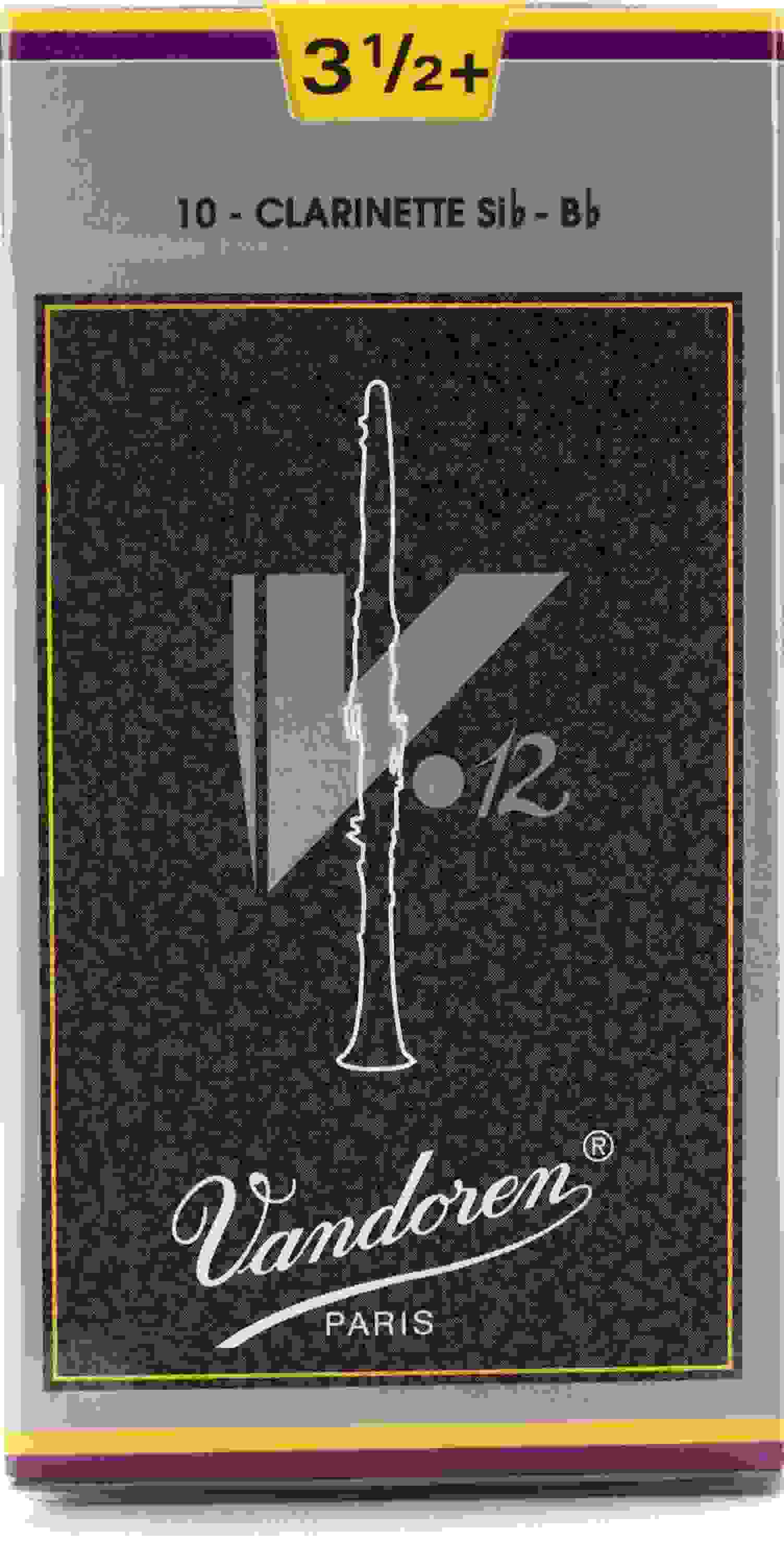 Vandoren CR1935+ V12 Bb Clarinet Reed - 3.5+ (10-pack)