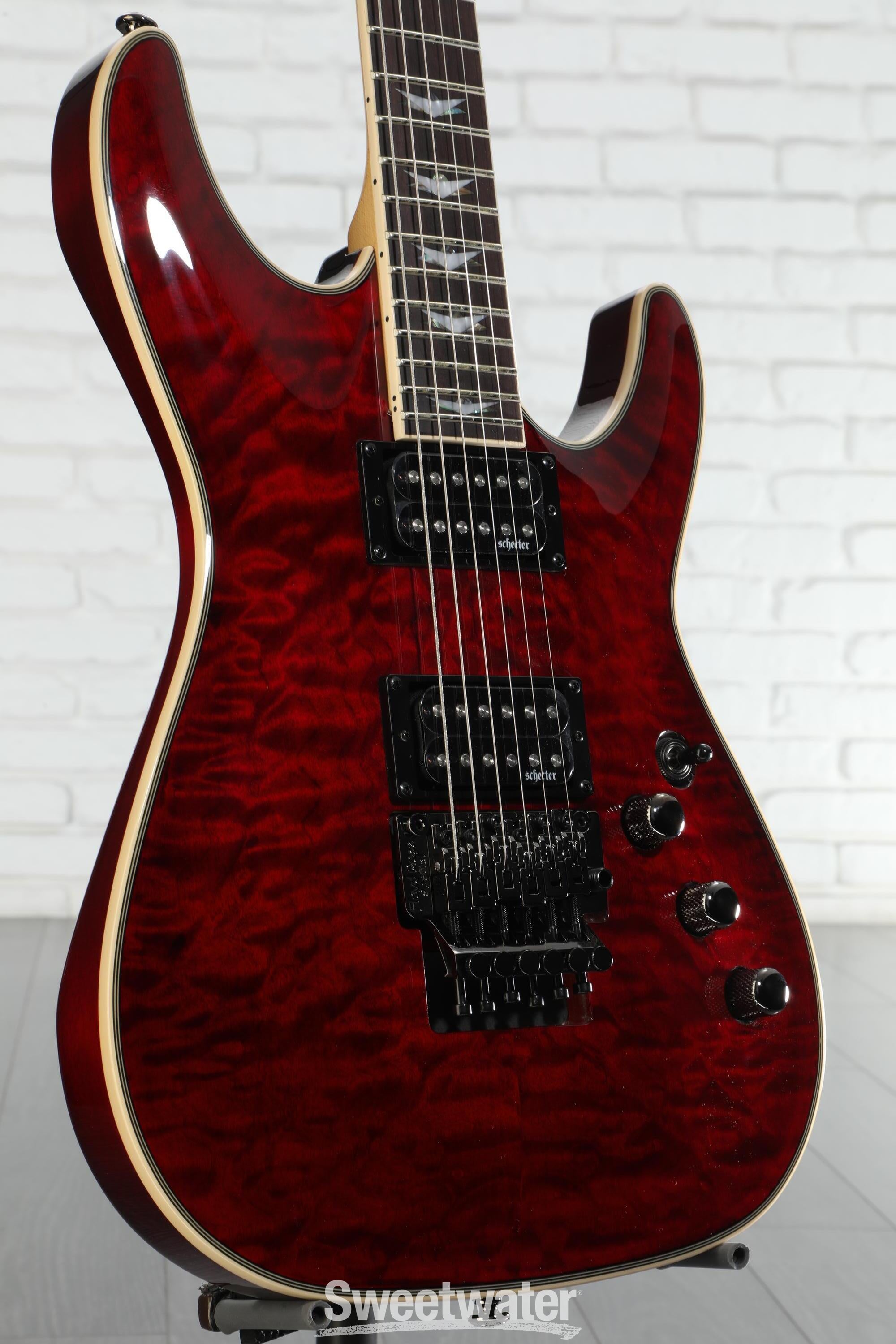 Schecter Omen Extreme-6 FR Electric Guitar - Black Cherry