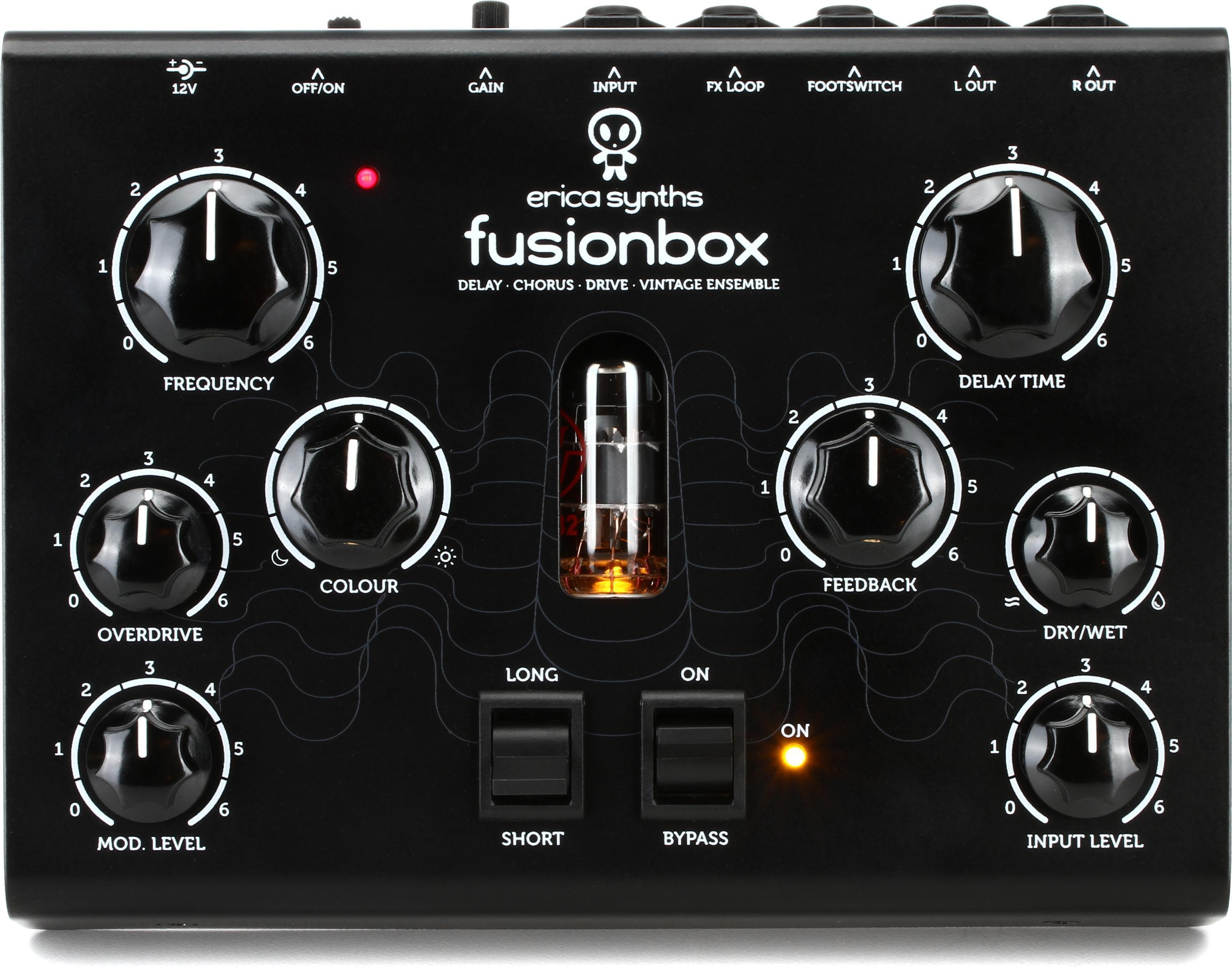 Erica Synths Fusion Box Bucket Brigade Delay Effects Unit with Tube  Overdrive
