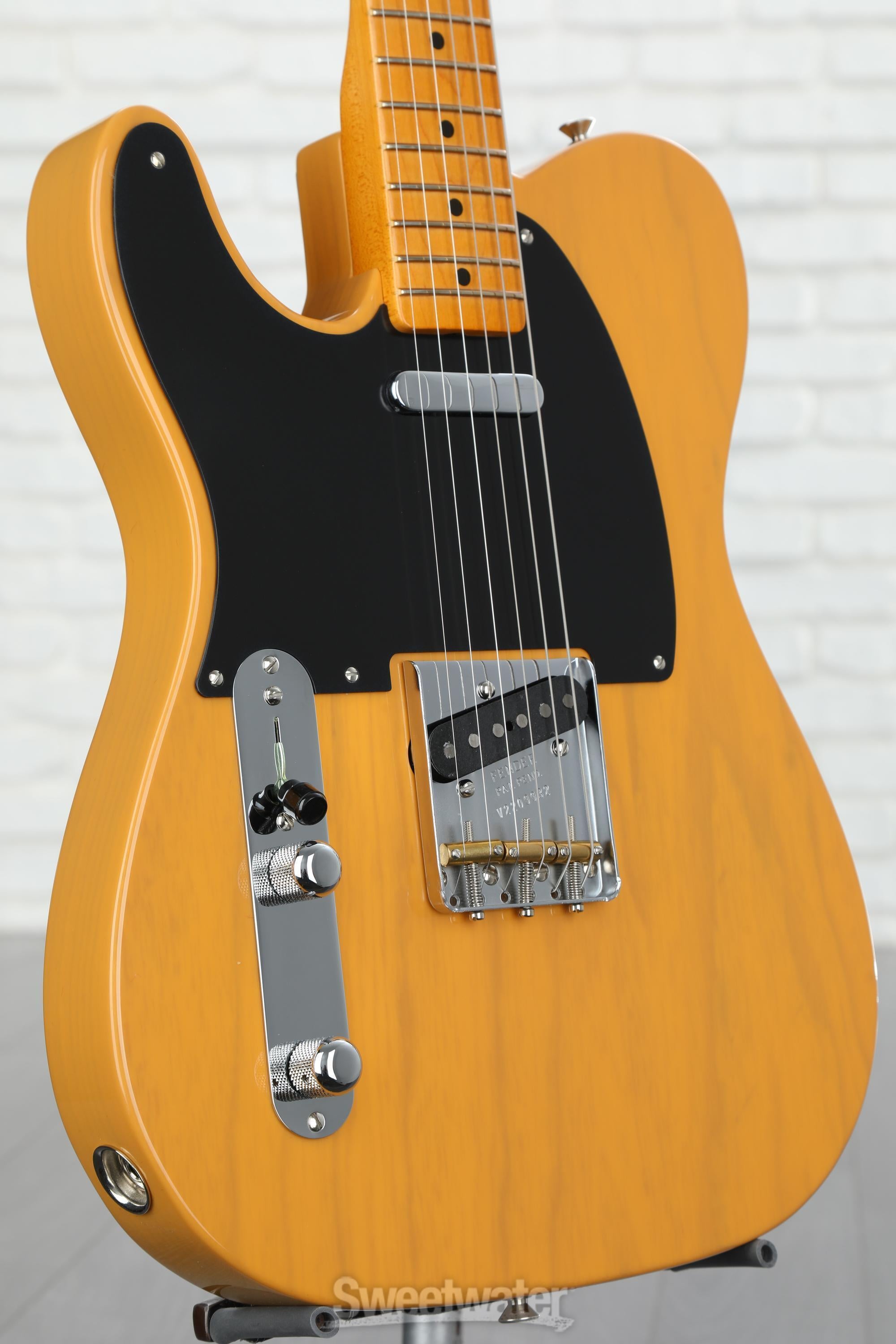 Photo of Fender American Vintage II 1951 Telecaster Left-handed Electric Guitar - Butterscotch Blonde