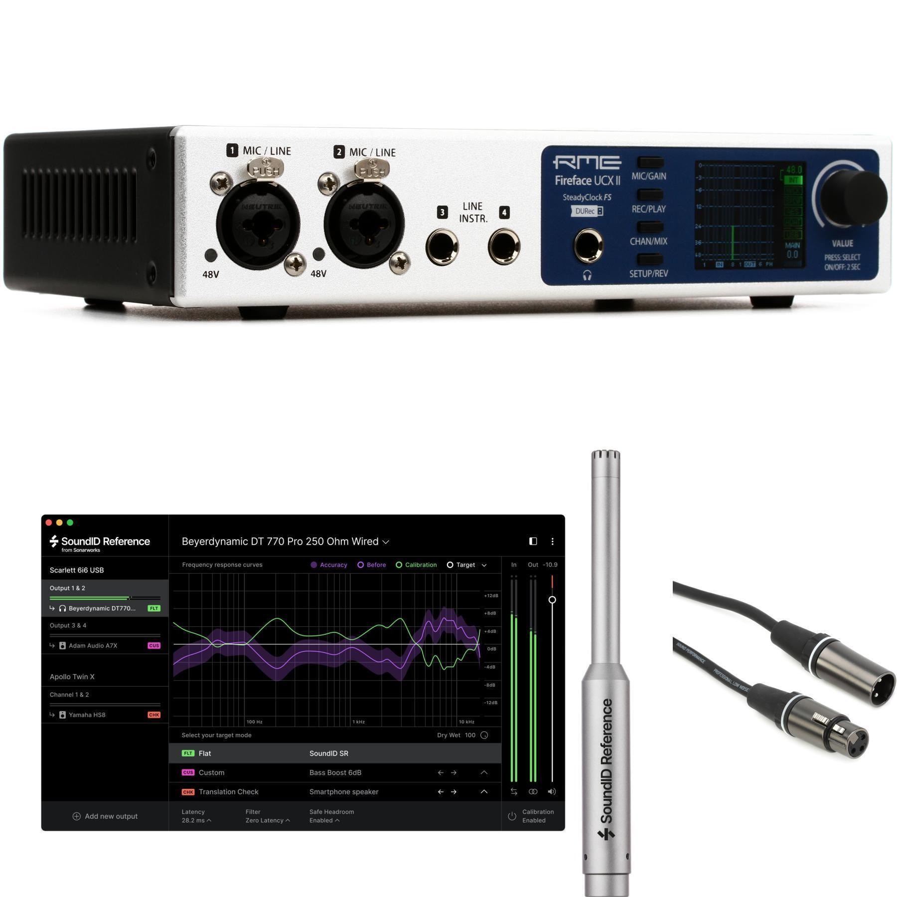 RME Fireface UCX II 40-channel USB Interface with Sonarworks SoundID  Reference Plug-in