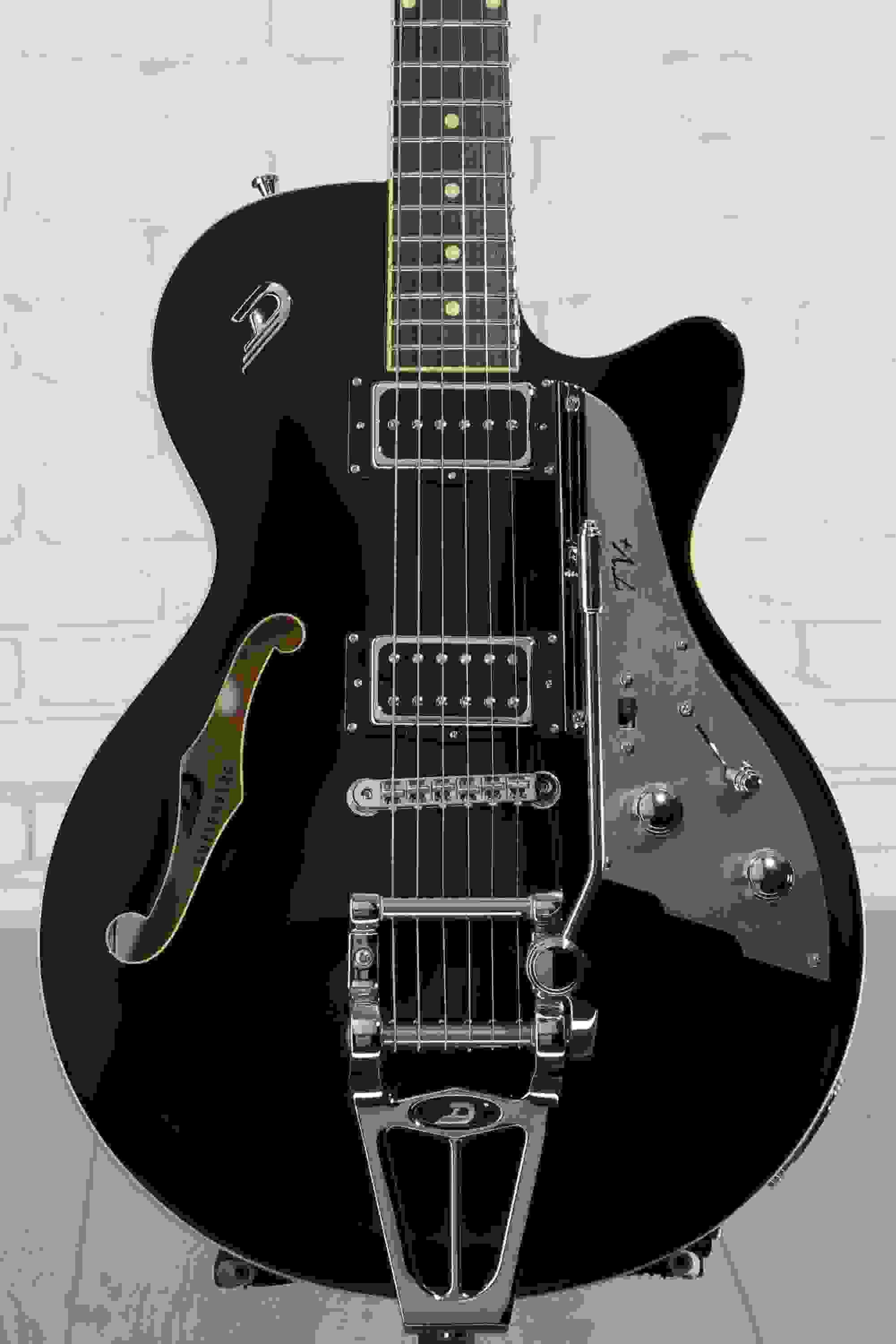 Duesenberg Starplayer TV+ Semi-hollowbody Electric Guitar - Black