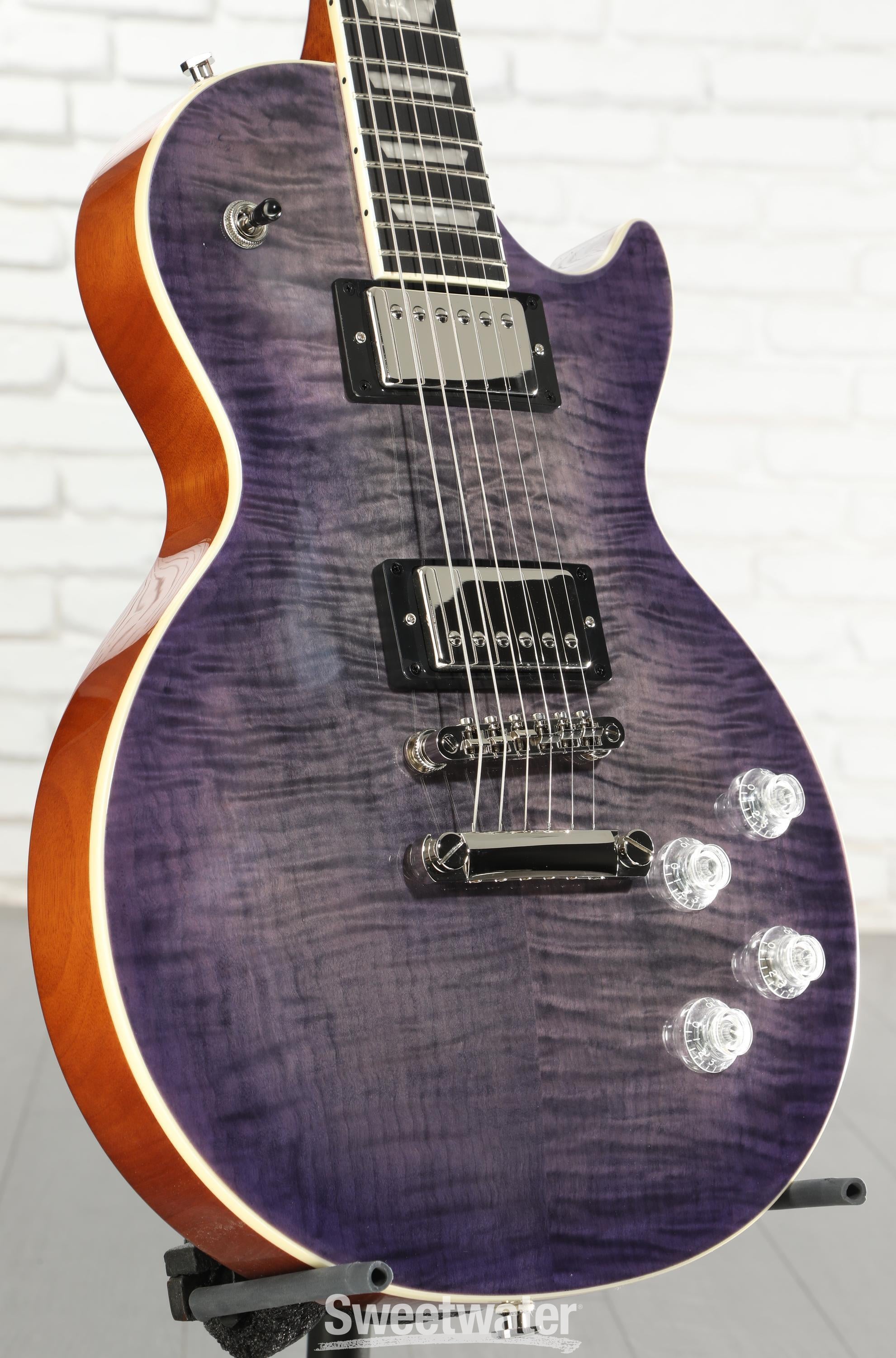 Epiphone Les Paul Modern Figured Electric Guitar - Purple Burst