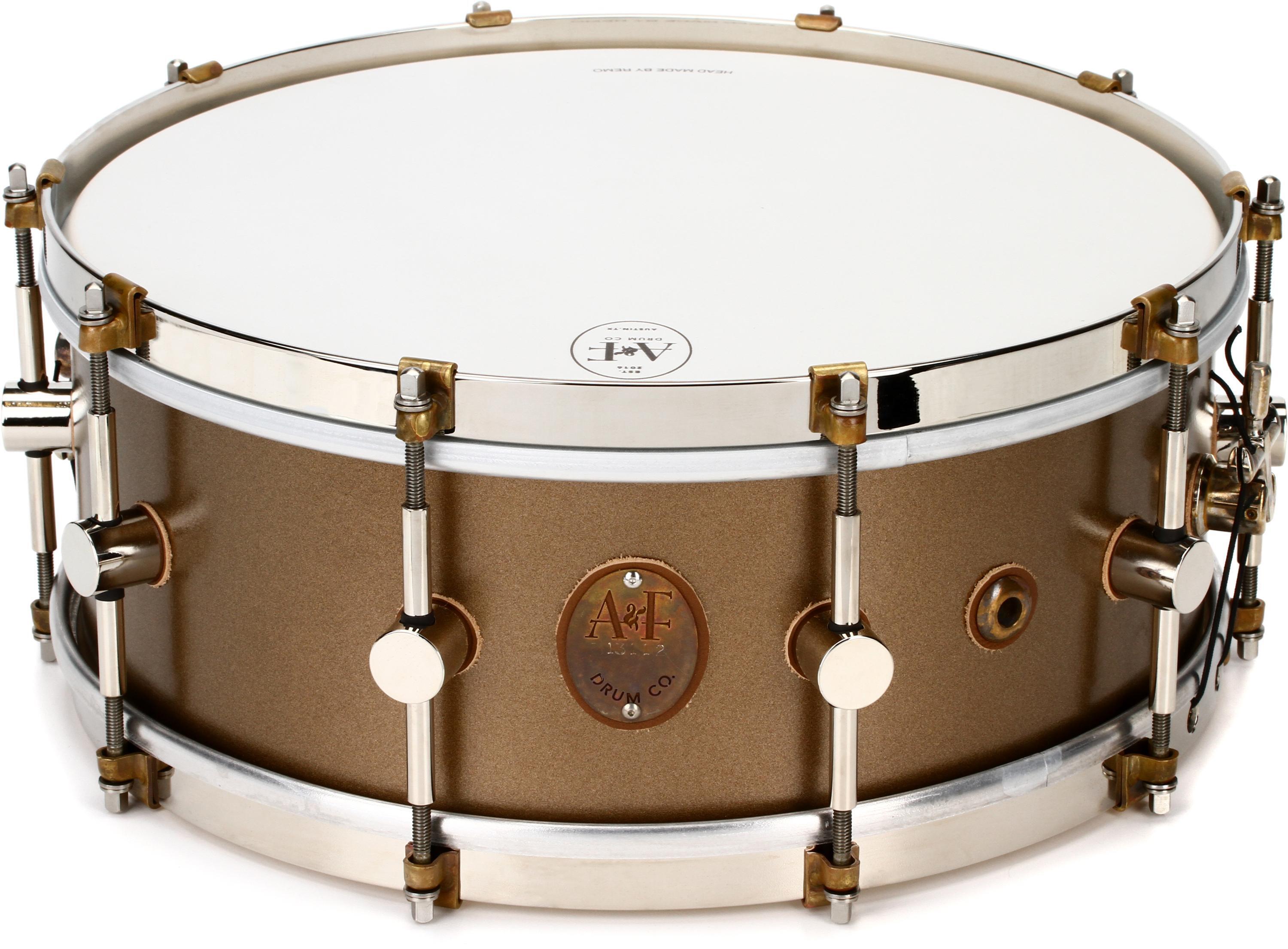 A&F Drum Company Maple Club Snare Drum - 5.5 x 14 inch - Deco Gold