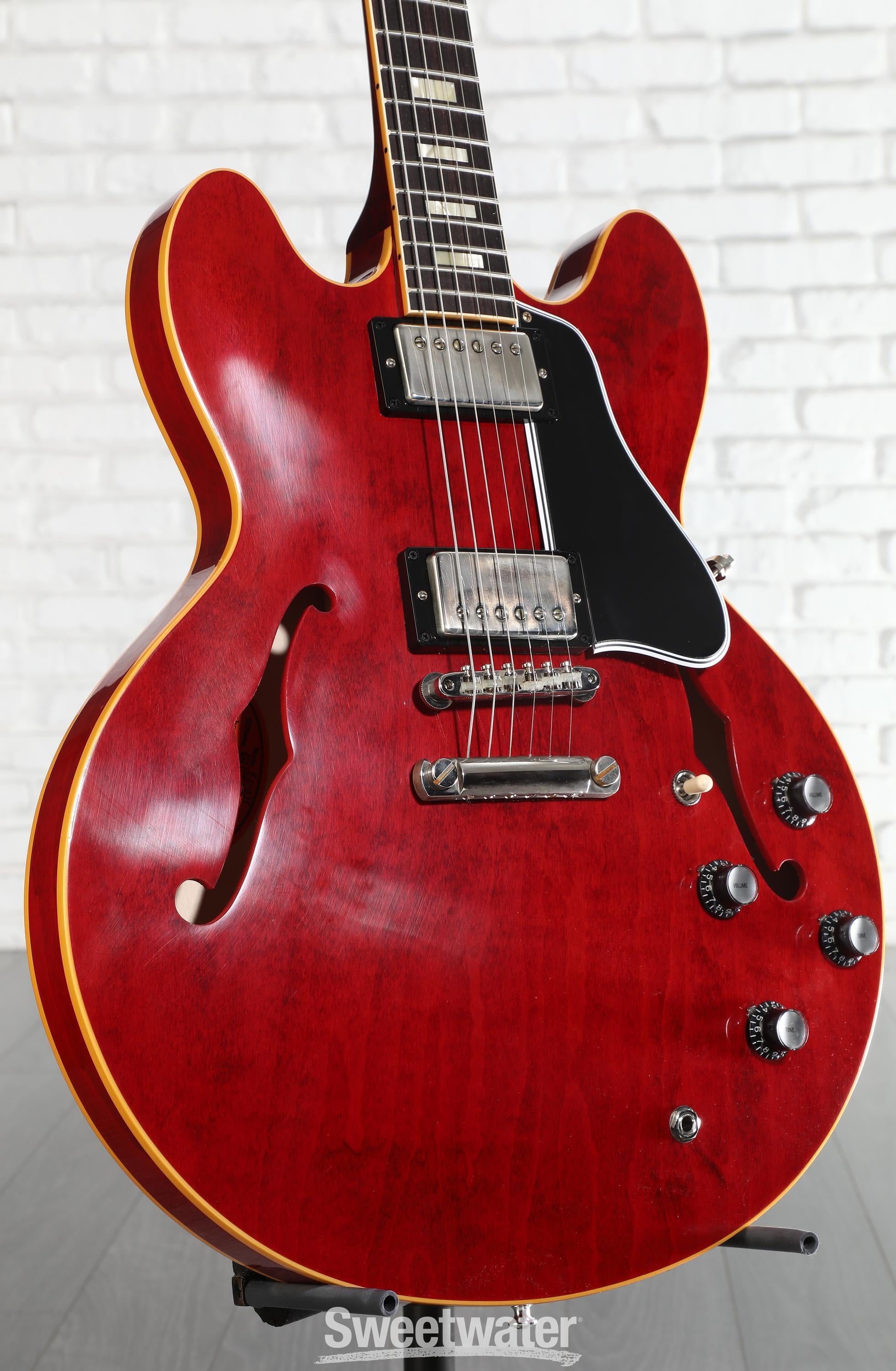 Photo of Gibson Custom 1964 ES-335 Reissue Semi-hollowbody Electric Guitar - '60s Cherry, VOS