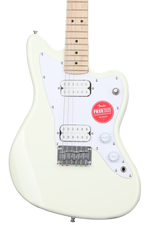 Photo of Squier Mini Jazzmaster HH Electric Guitar - Olympic White with Maple Fingerboard
