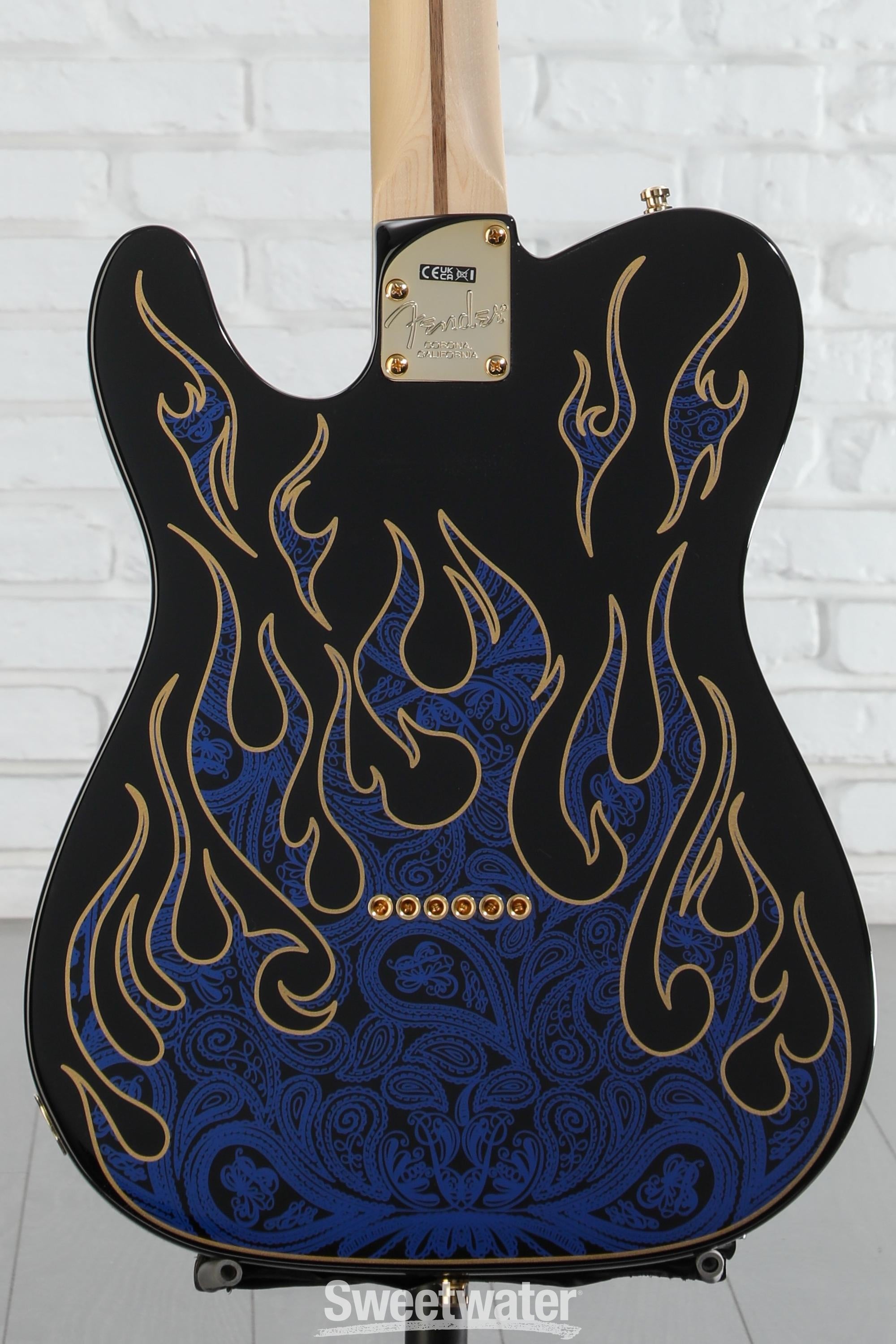 Fender James Burton Telecaster - Blue Paisley Flames | Sweetwater