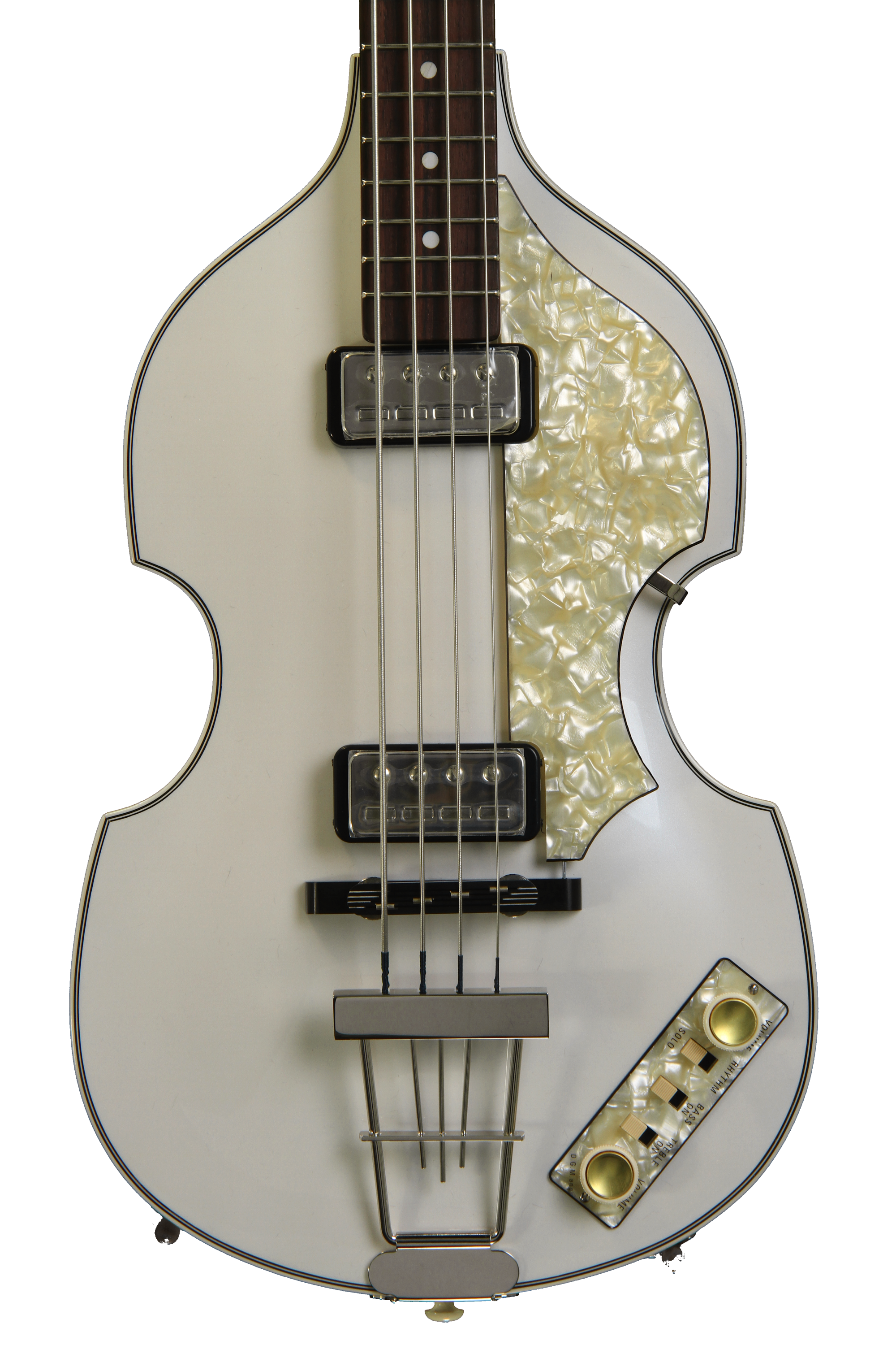 ベース Hofner Violin Bass Hofner '62 Custom Shop Violin Bass, Sweetwater Custom - Pearl White