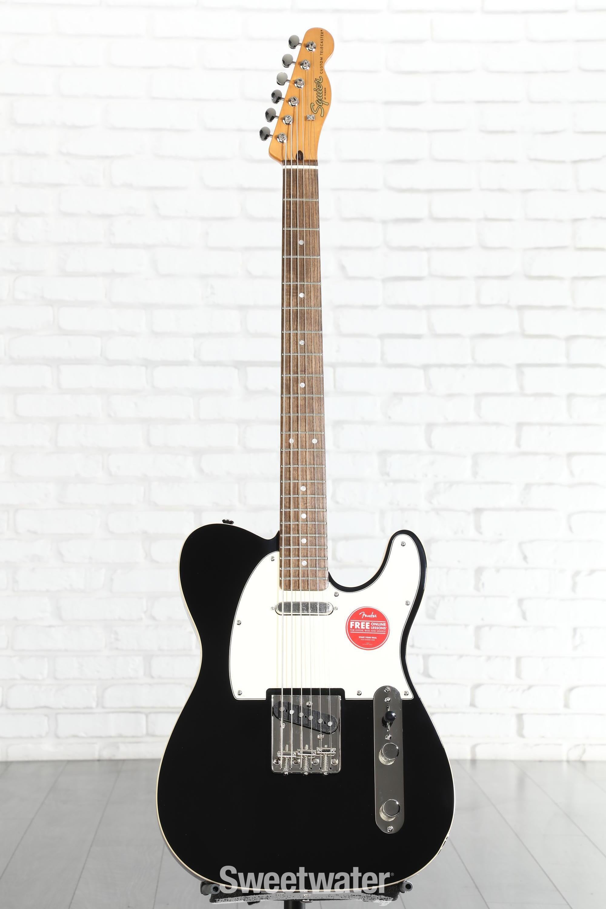 Squier Classic Vibe Baritone Custom Telecaster - Black | Sweetwater
