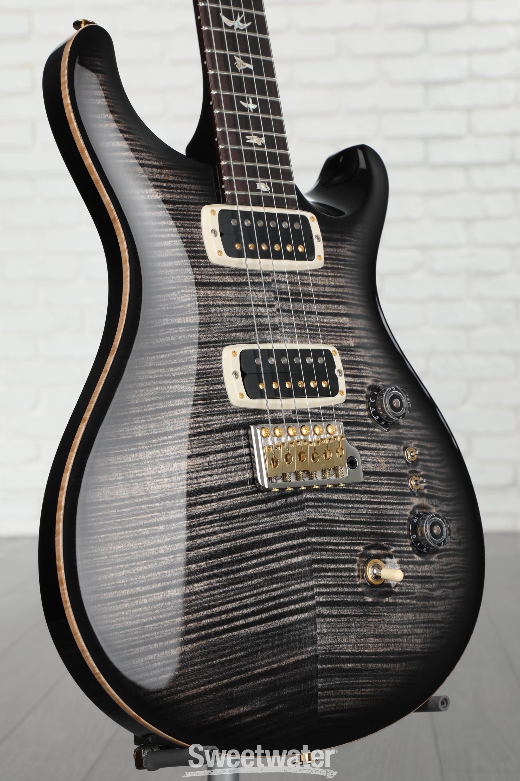 PRS Custom 24-08 10-Top Electric Guitar - Charcoal Burst