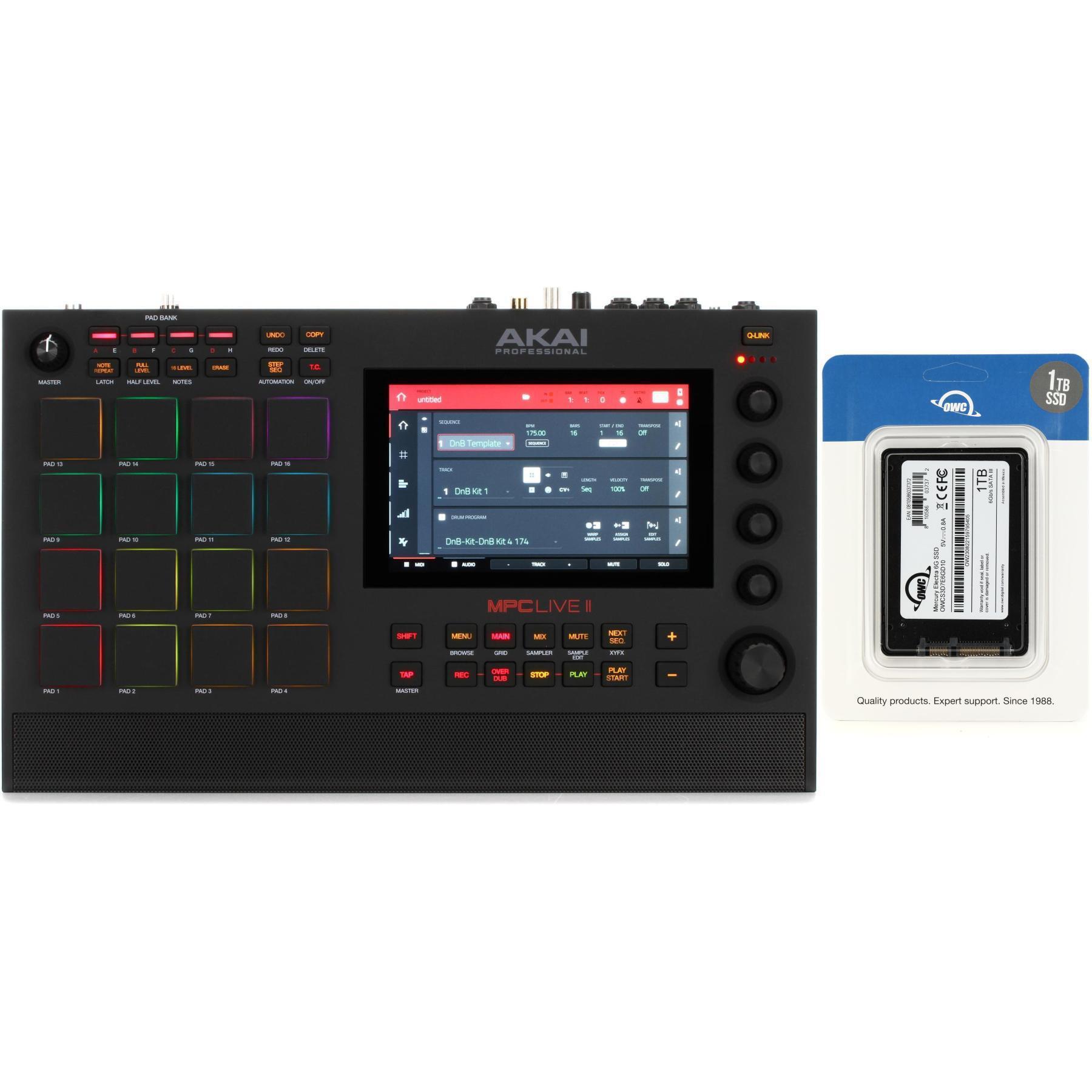 Akai Professional MPC Live II Standalone Sampler and Sequencer with 1TB SSD