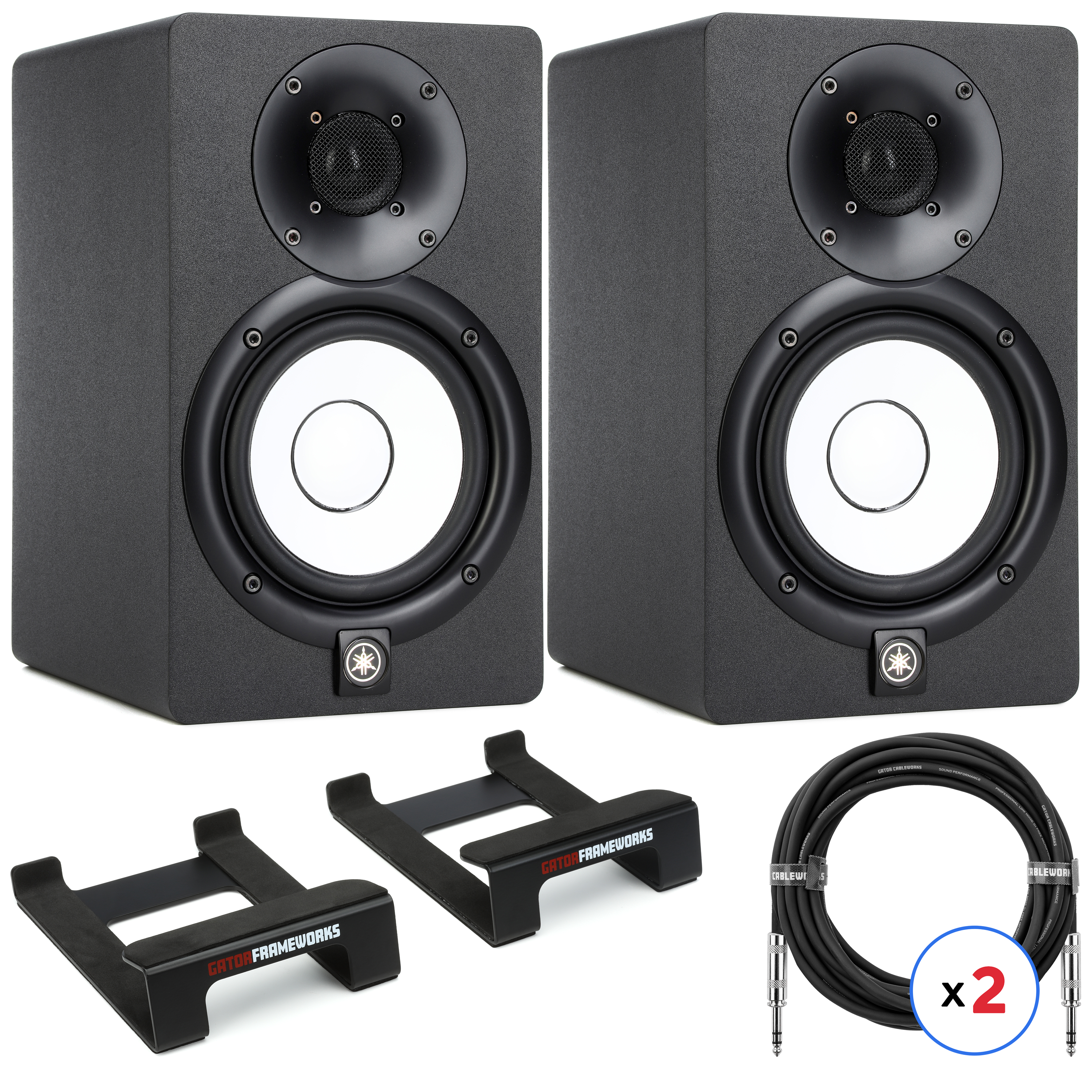 Yamaha HS5 5-inch Powered Studio Monitors with Desktop