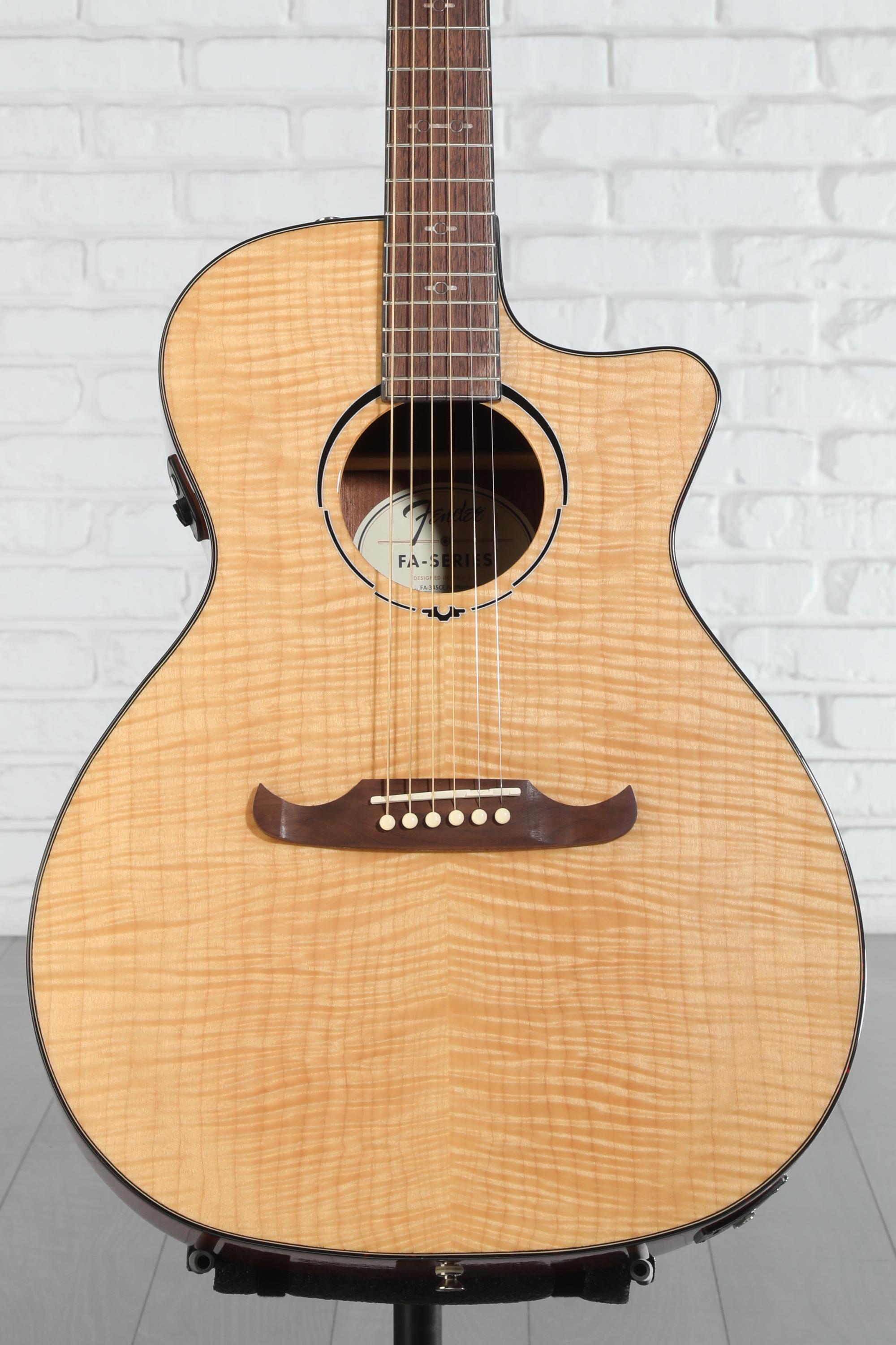 Fender FA-345CE Auditorium Acoustic-electric Guitar - Natural