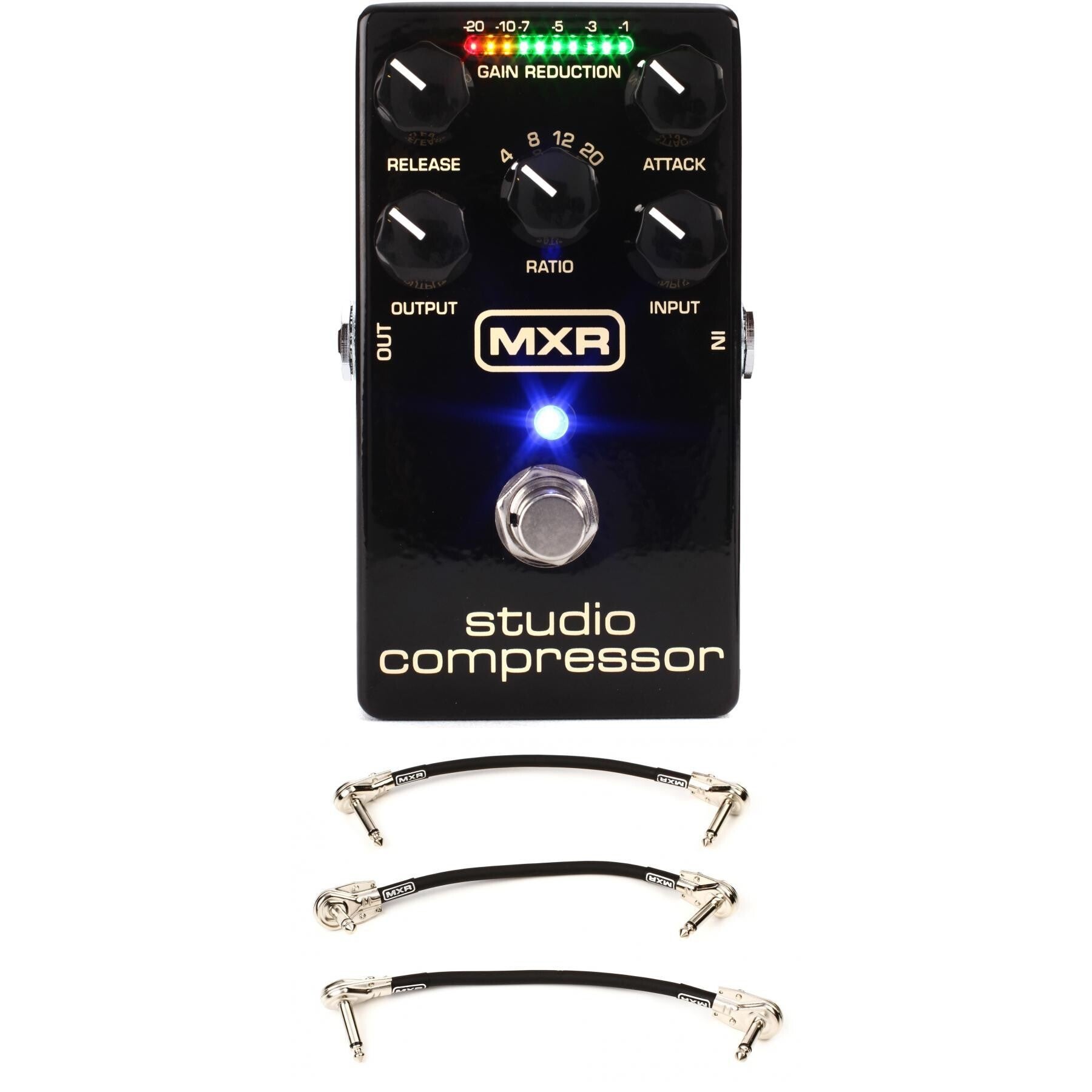 MXR M76 Studio Compressor Pedal with Patch Cables