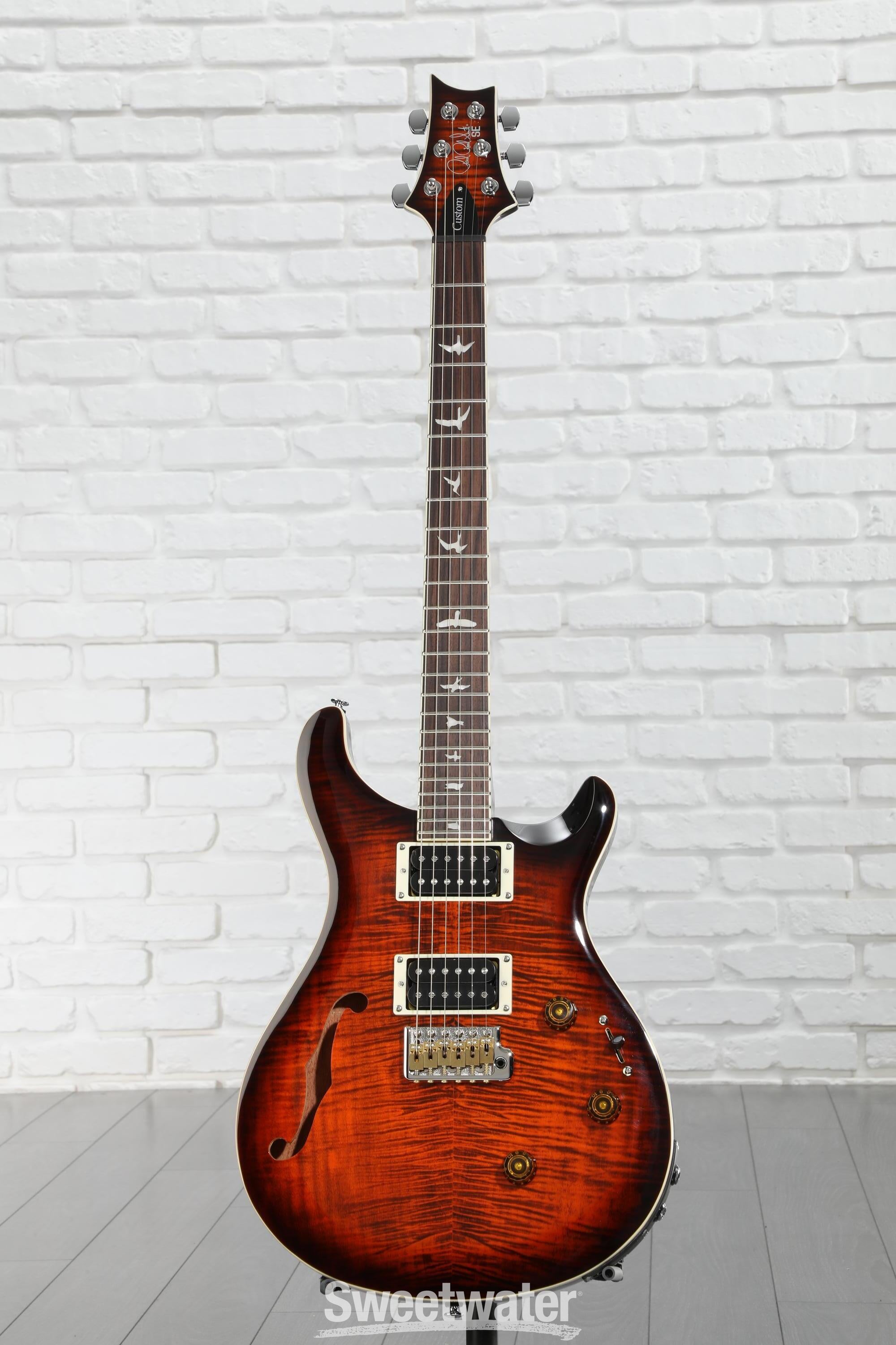ギター PRS Custom 24 Semi-Hollow Amazon.com: PRS SE Custom 24 Semi-Hollow Piezo, Orange Tiger