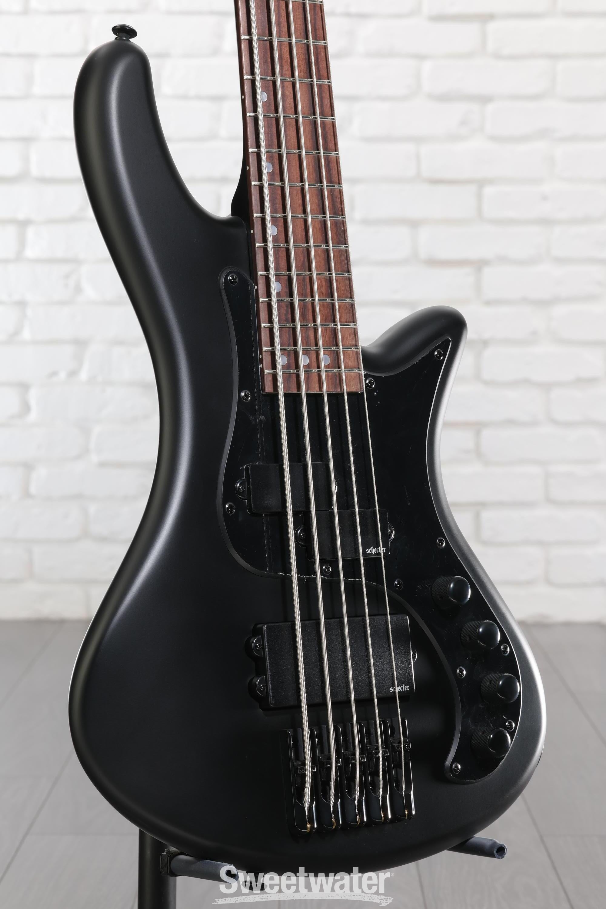 Schecter Stiletto Stealth-5 5-string Electric Bass Guitar - Satin
