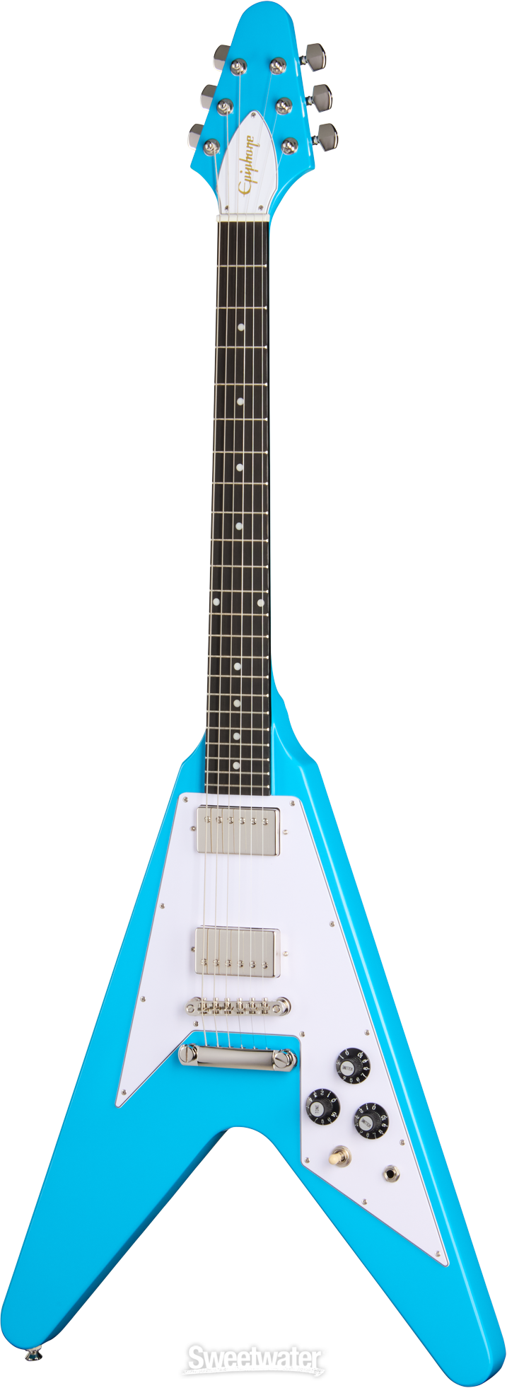 Epiphone Flying V '70s Electric Guitar - Maui Blue | Sweetwater