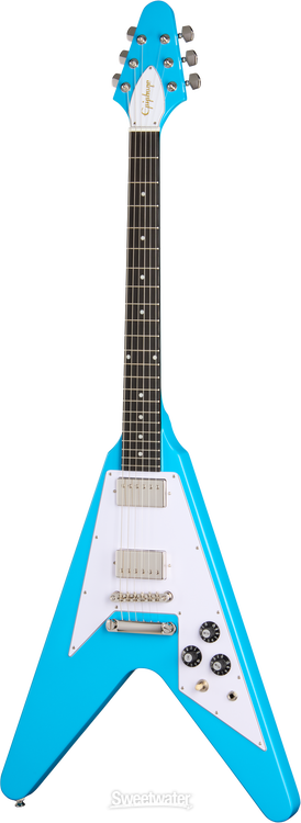 Epiphone Flying V '70s Electric Guitar - Maui Blue | Sweetwater