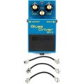 Photo of Boss BD-2 Blues Driver Pedal with 3 Patch Cables