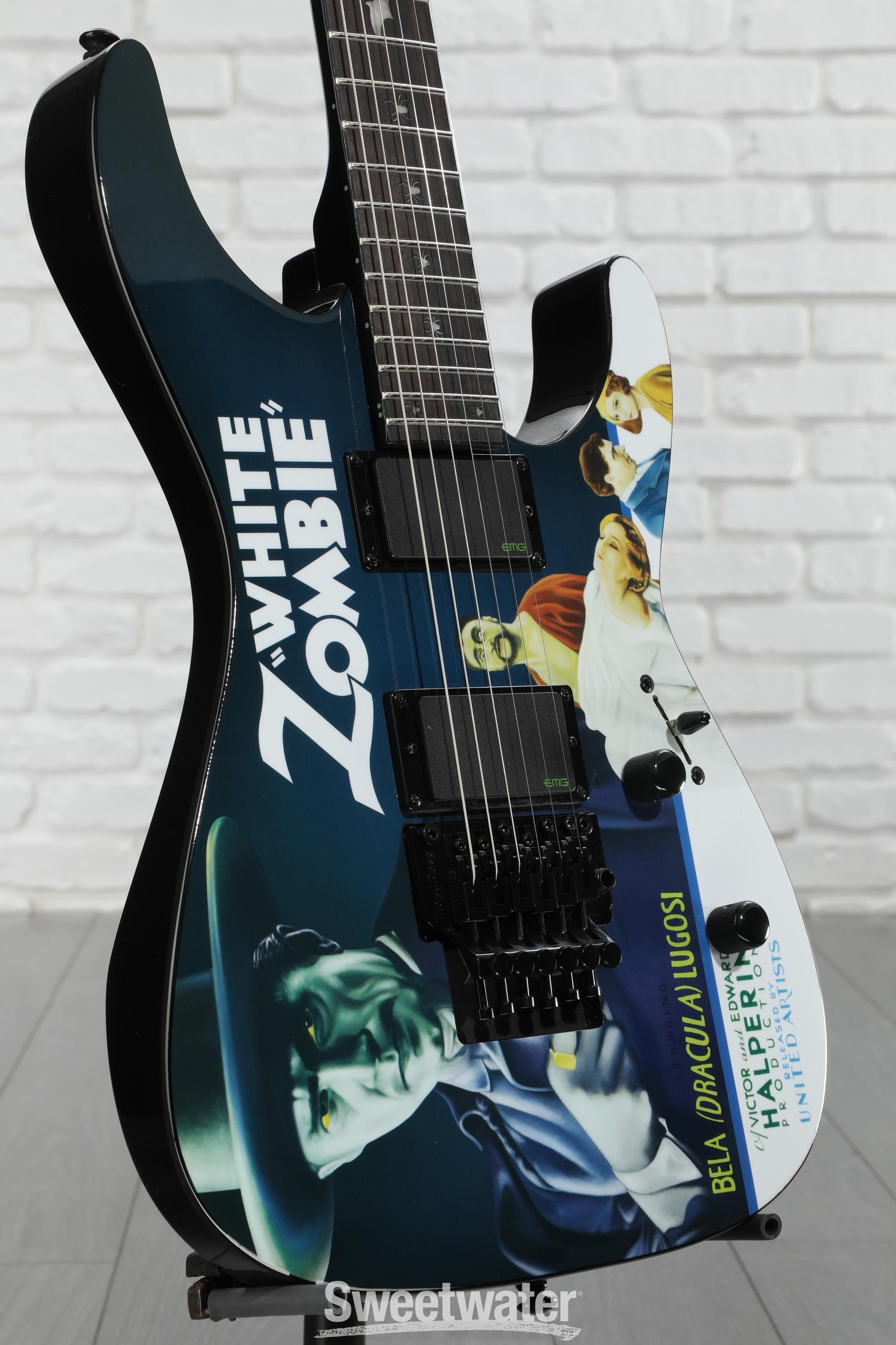 ESP LTD Kirk Hammett Signature KH-WZ White Zombie Electric
