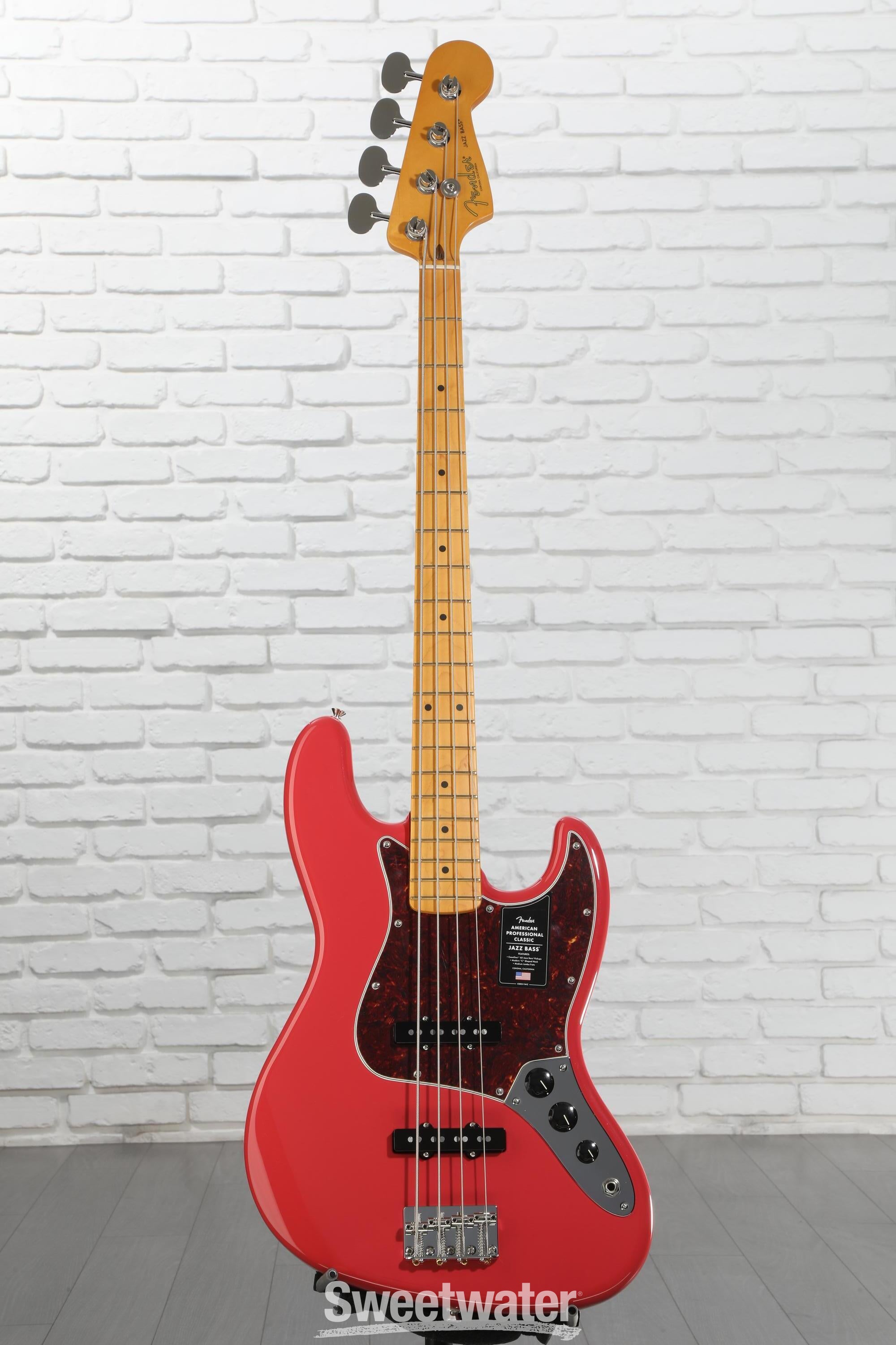 Fender American Professional Classic Jazz Bass - Faded Dakota Red