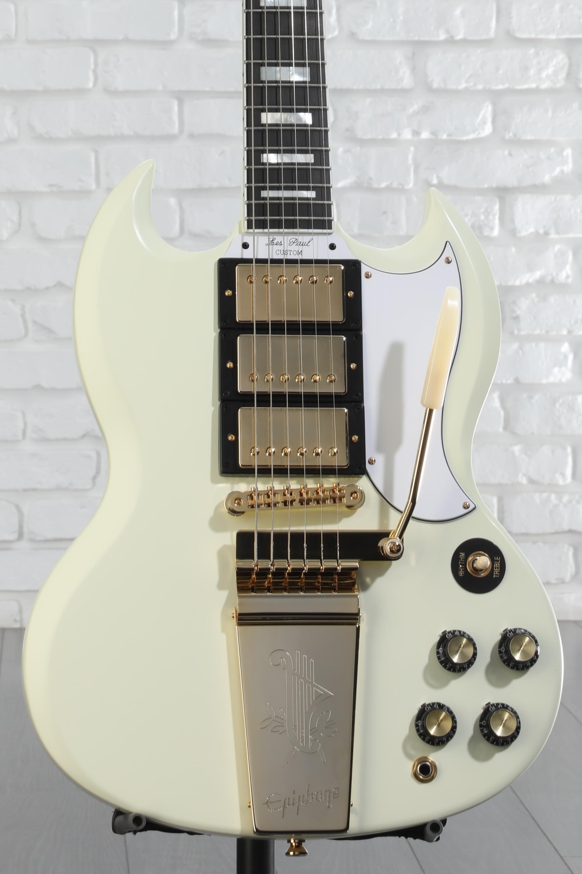 EPIPHONE(エピフォン)3PU SG custom Epiphone 1963 SG Custom Electric Guitar - Classic White VOS