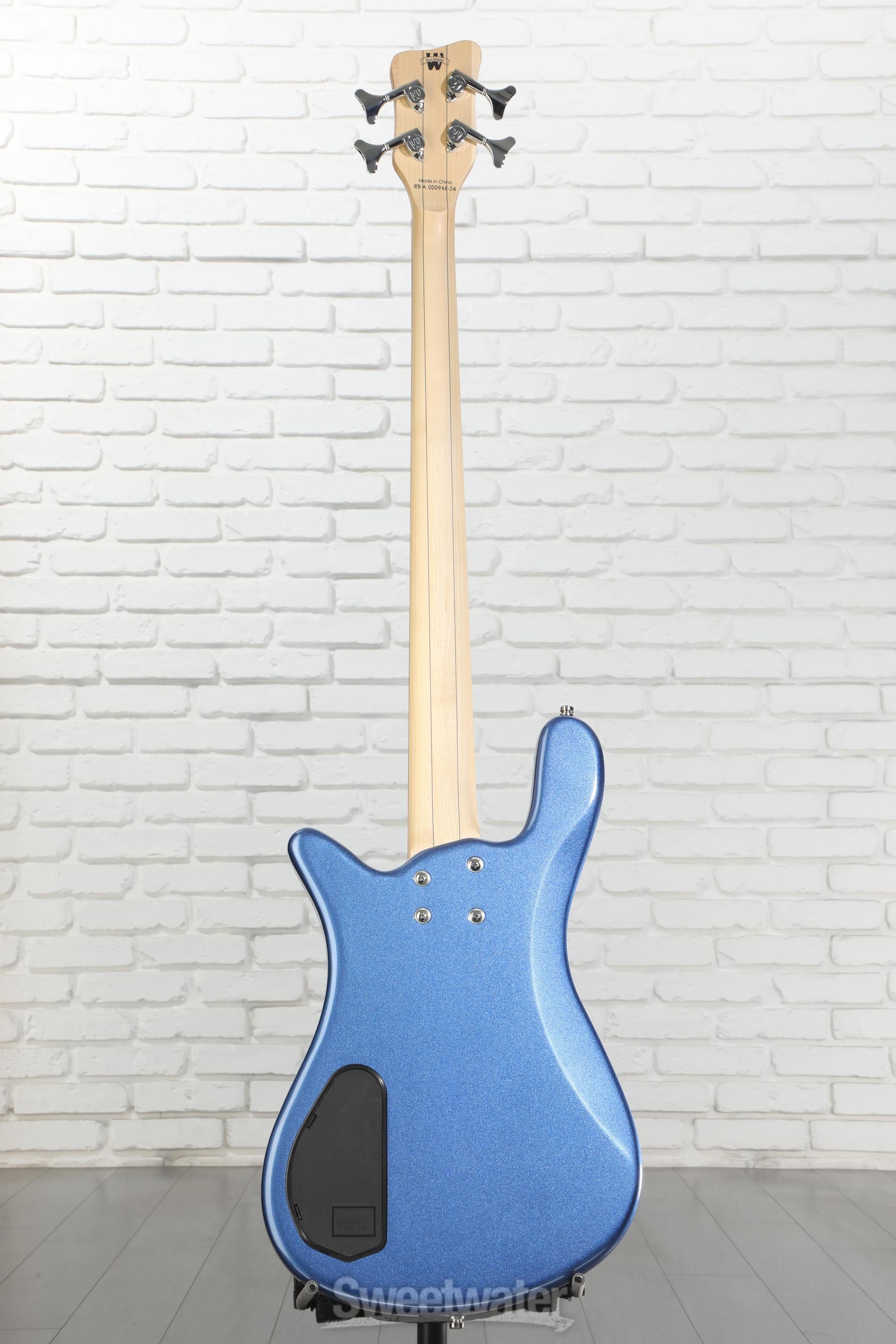 Warwick RockBass Streamer LX Electric Bass Guitar - Metallic Blue