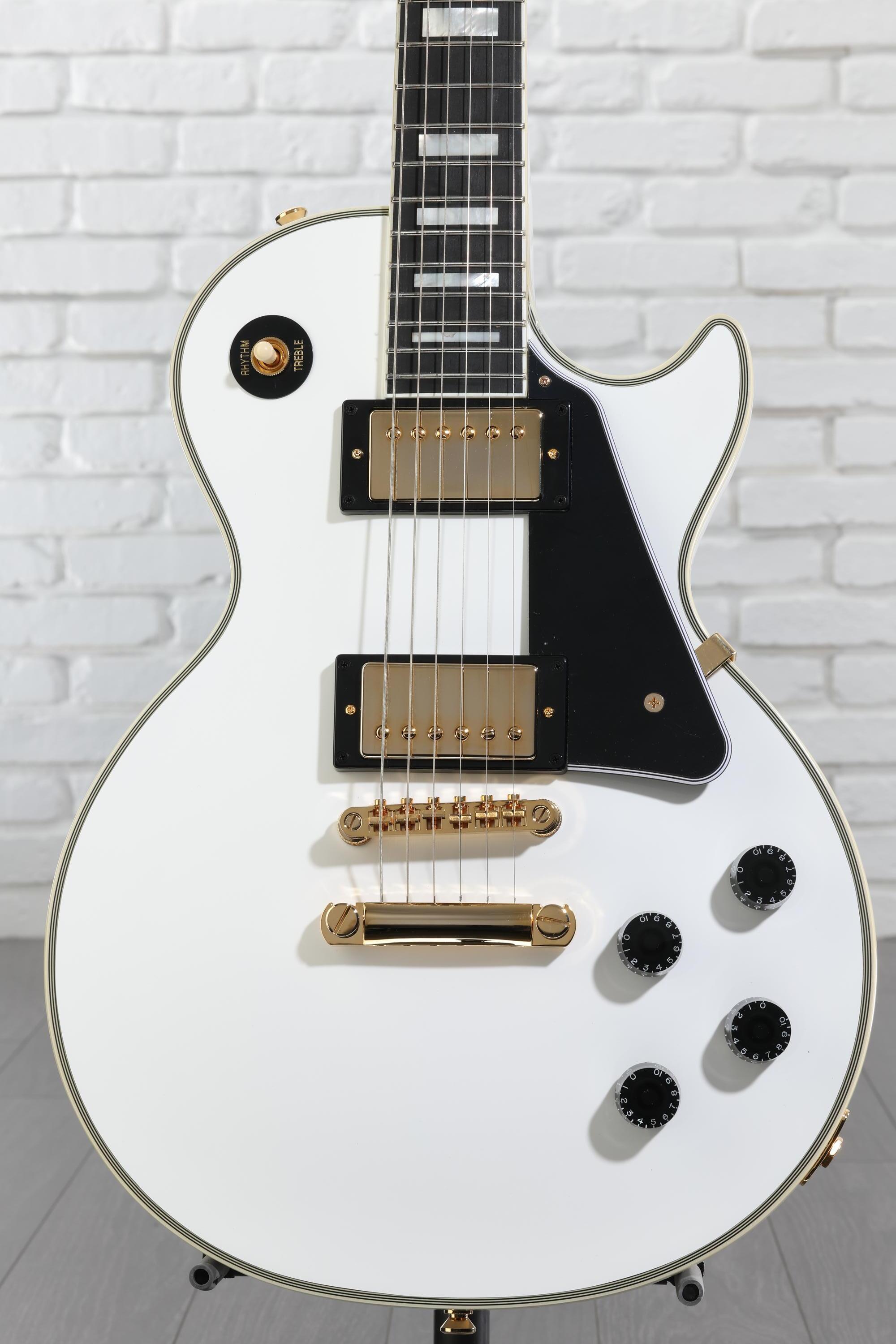 Epiphone Les Paul Custom Electric Guitar - Alpine White | Sweetwater