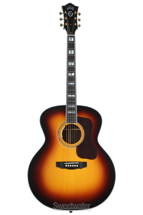 Guild F-55E Jumbo Acoustic-electric Guitar - Antique Burst